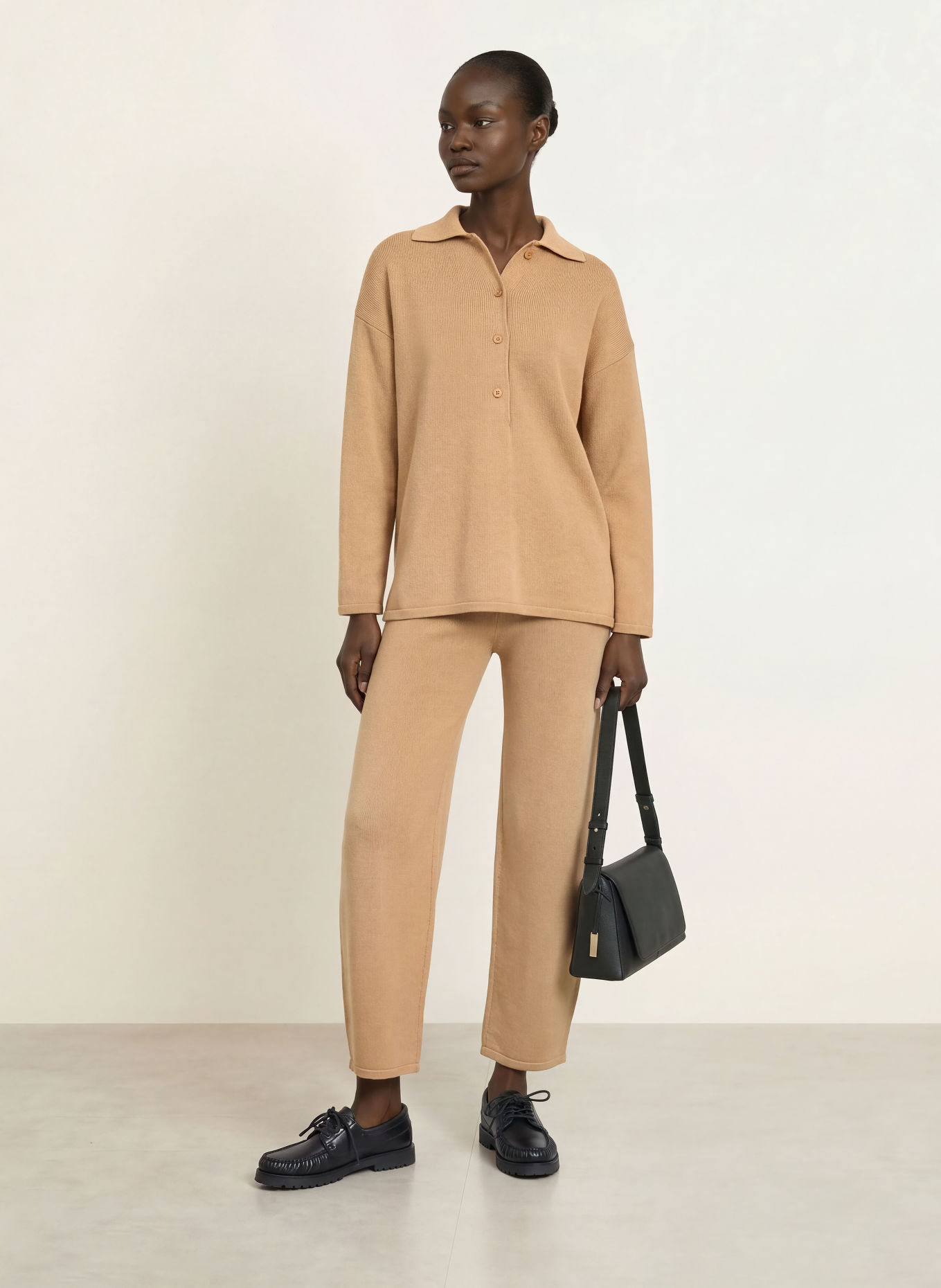 MM by Max Mara 7/8-Strickhose OBOLI: CAMEL