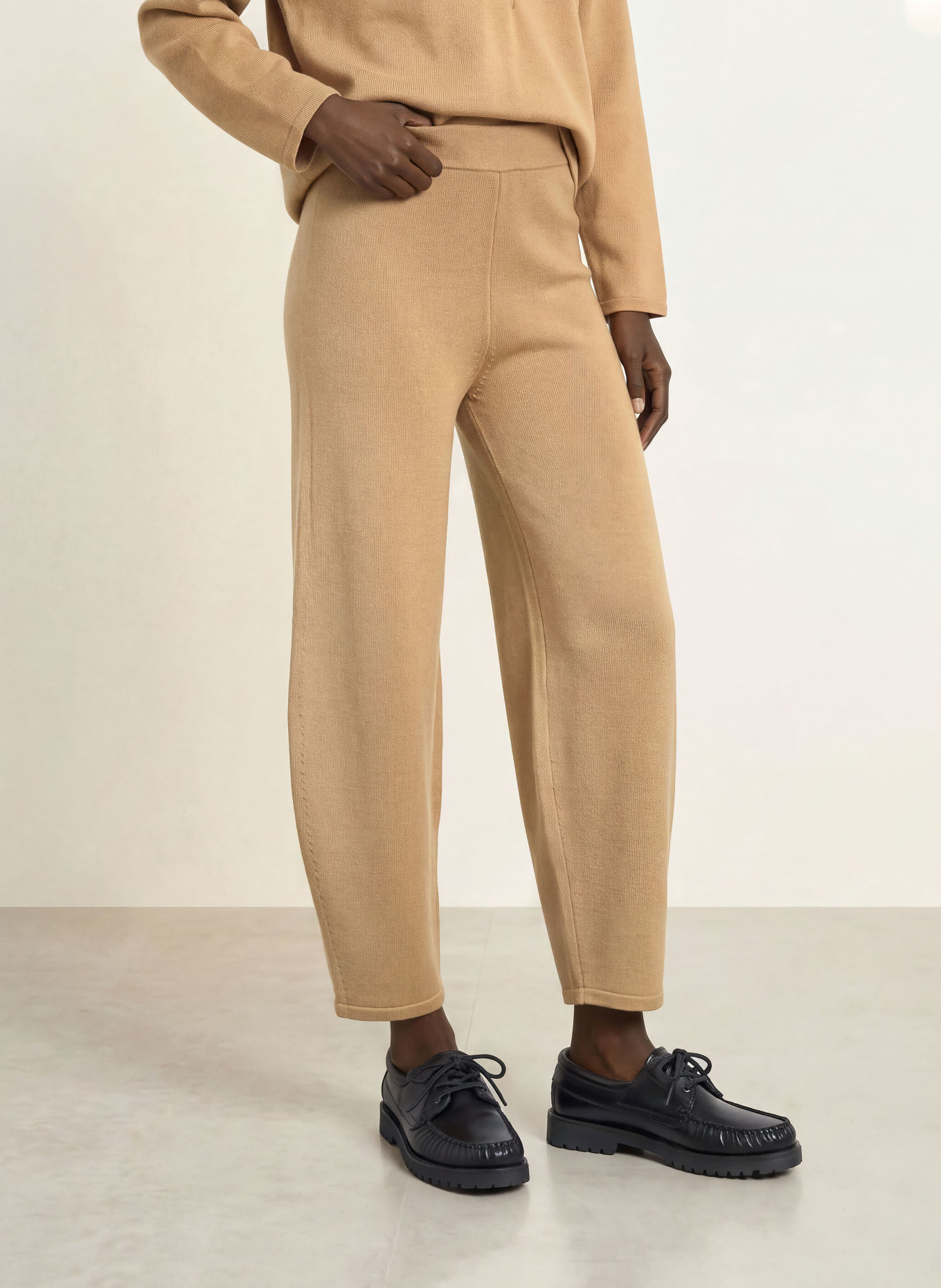 MM by Max Mara 7/8-Strickhose OBOLI: CAMEL