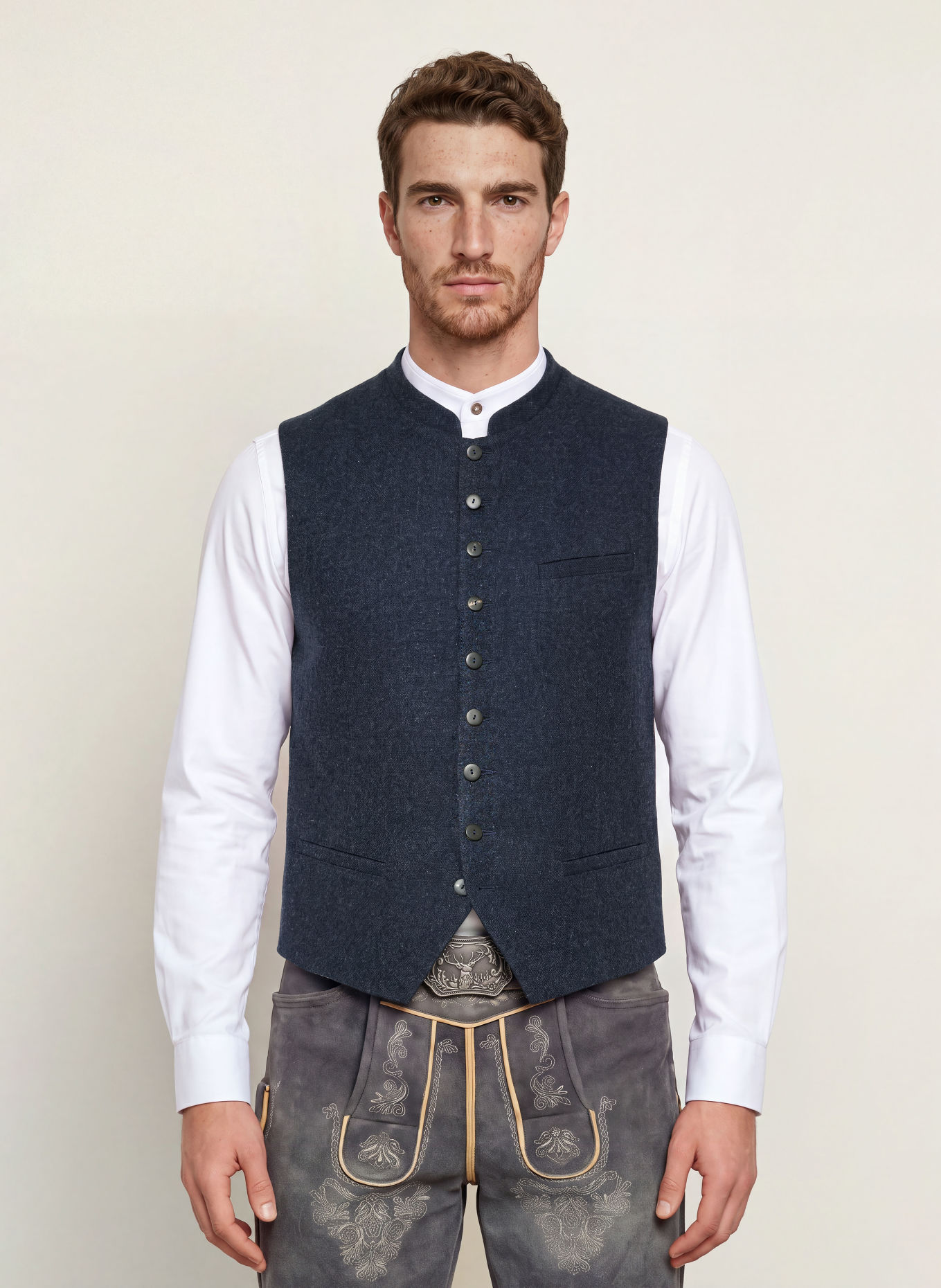 Hammerschmid FRITZ Traditional vest: DARK BLUE
