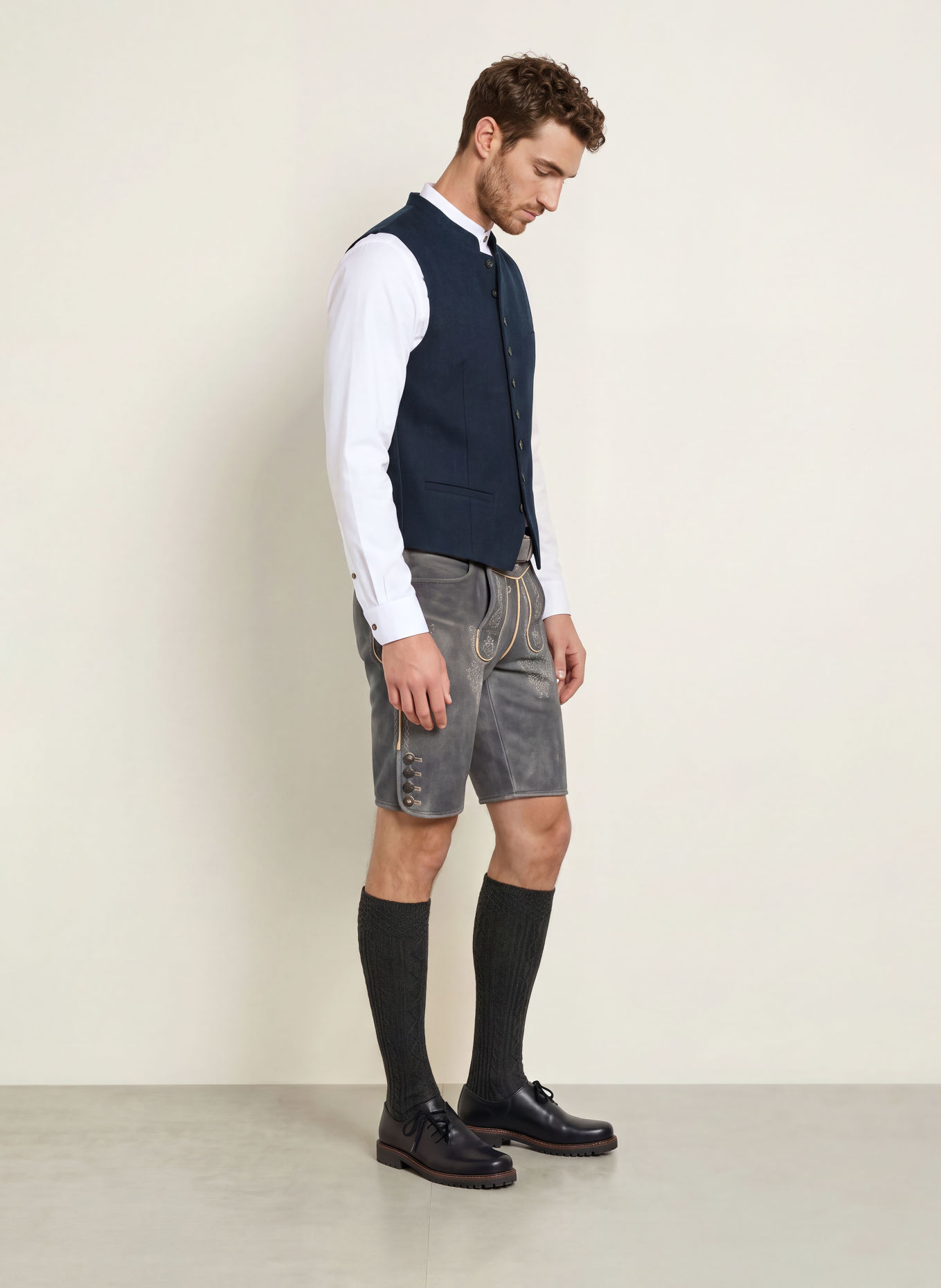 Hammerschmid FRITZ Traditional vest: DARK BLUE