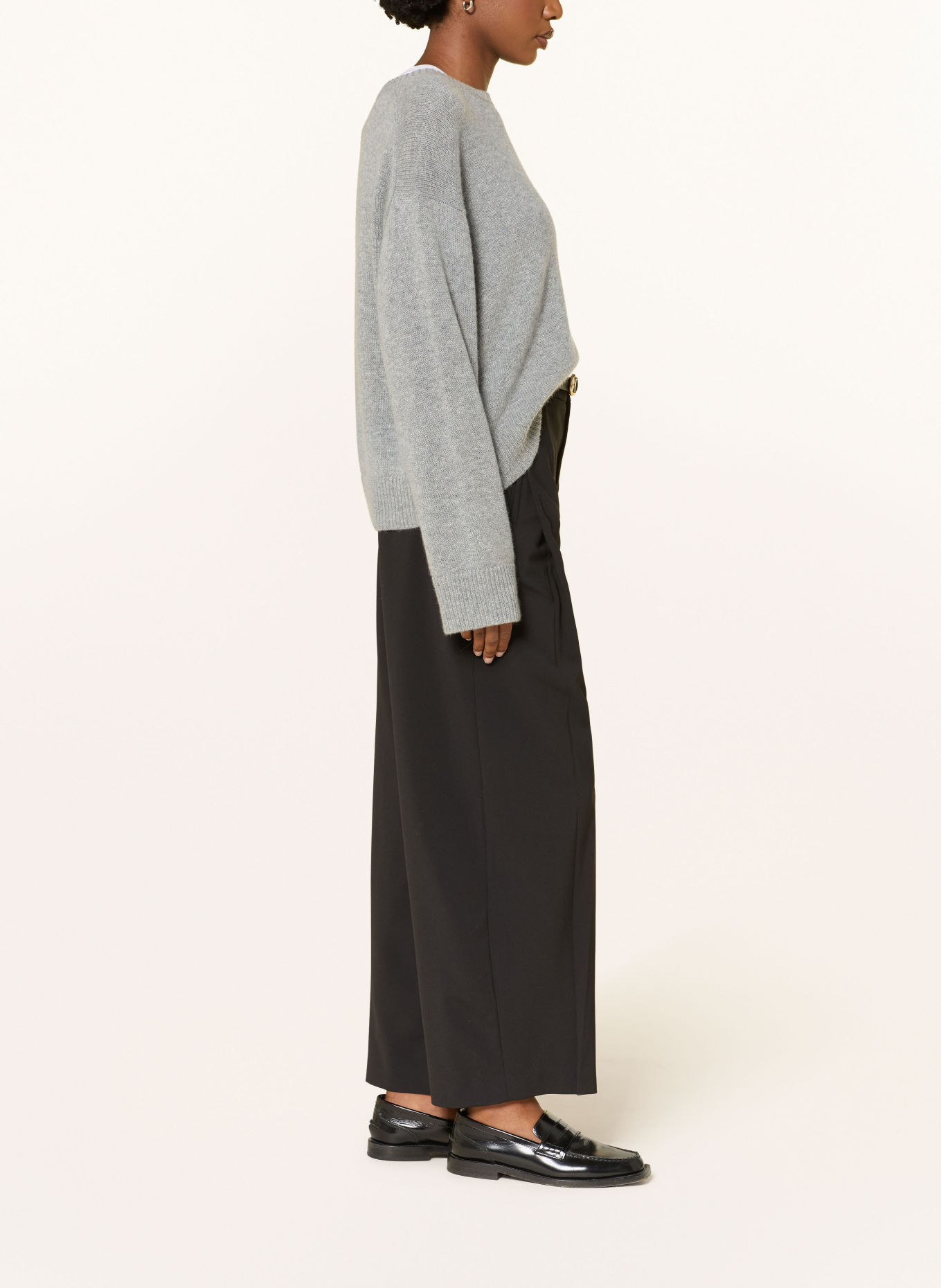DRYKORN Marlenehose UNPACK: SCHWARZ