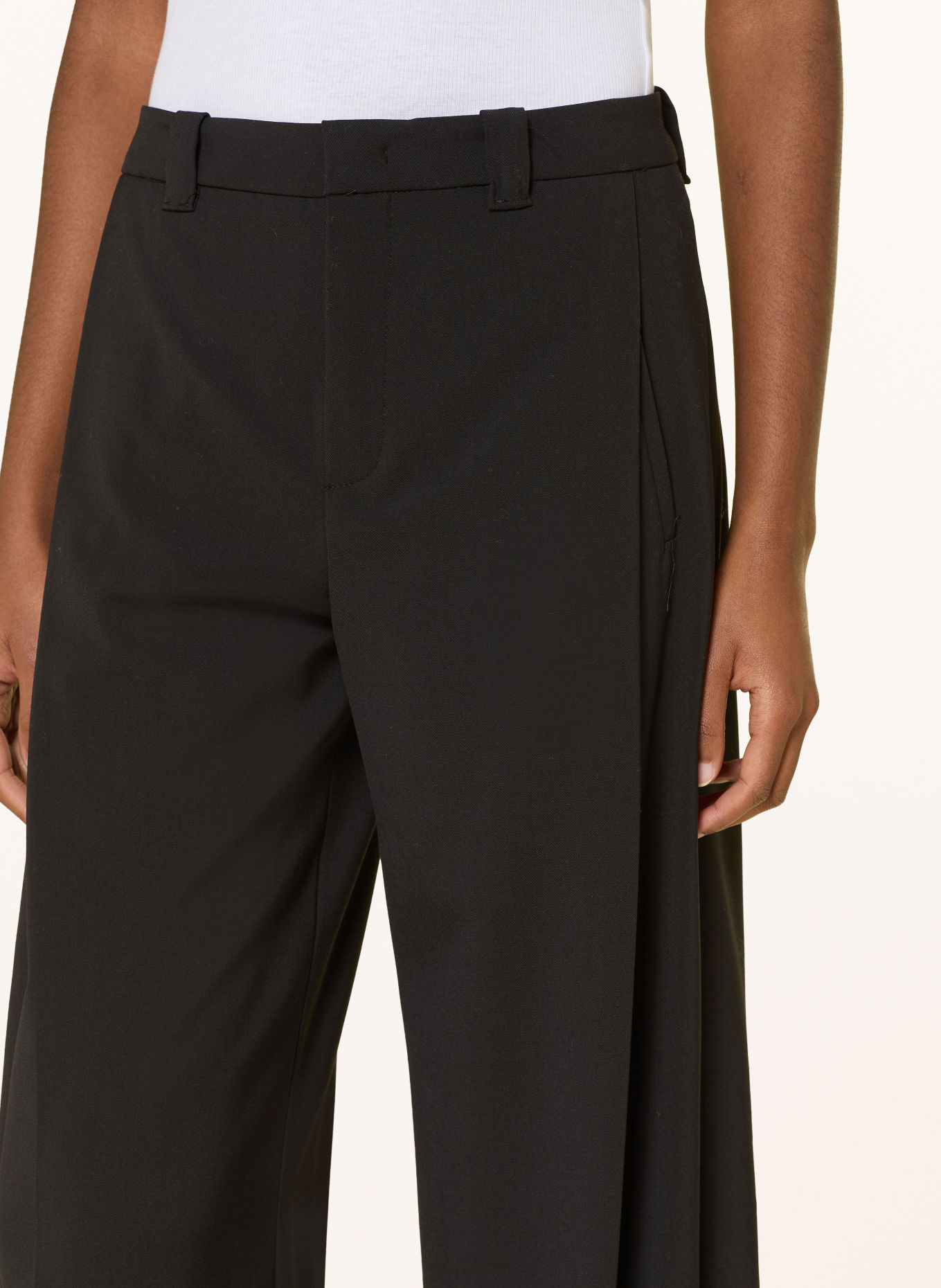 DRYKORN Marlenehose UNPACK: SCHWARZ