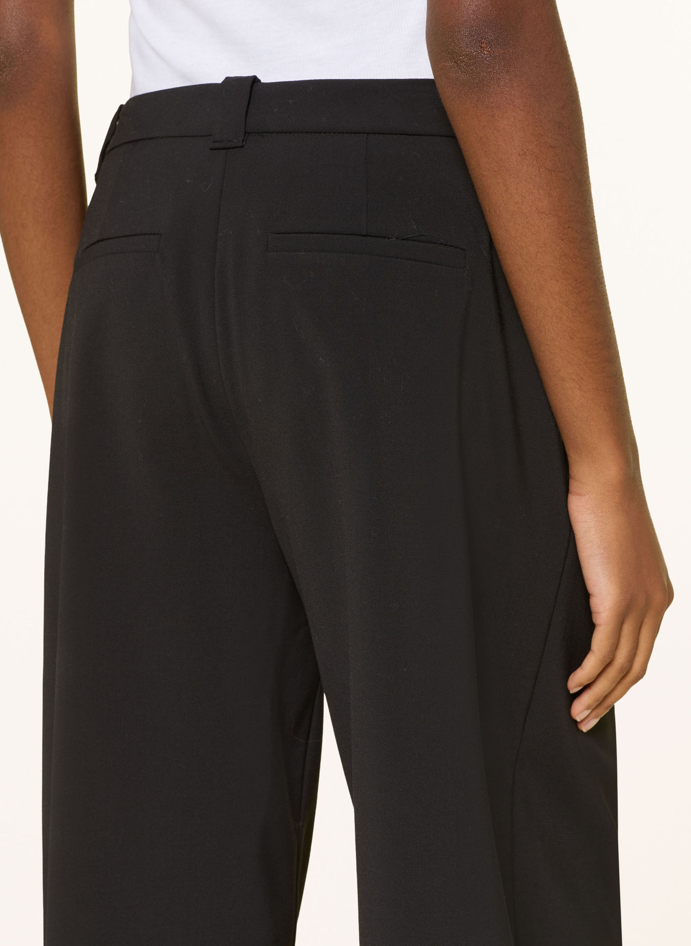 DRYKORN Marlenehose UNPACK: SCHWARZ