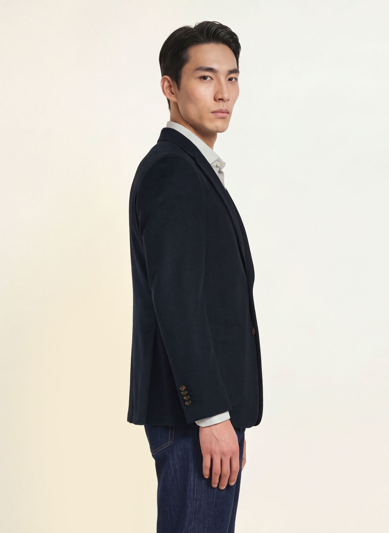 windsor. Combi-jasje GIORNO Extra Slim Fit met kasjmier: 401 Dark Blue 401