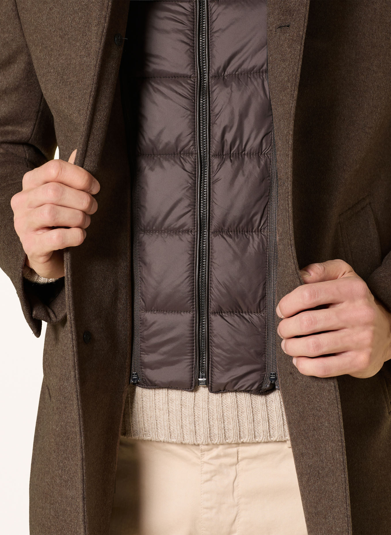 windsor. RIVANO Coat: BROWN