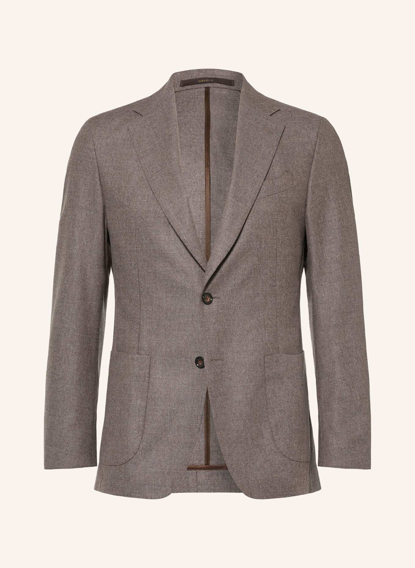 windsor. Veston coupe ajustée: MARRON