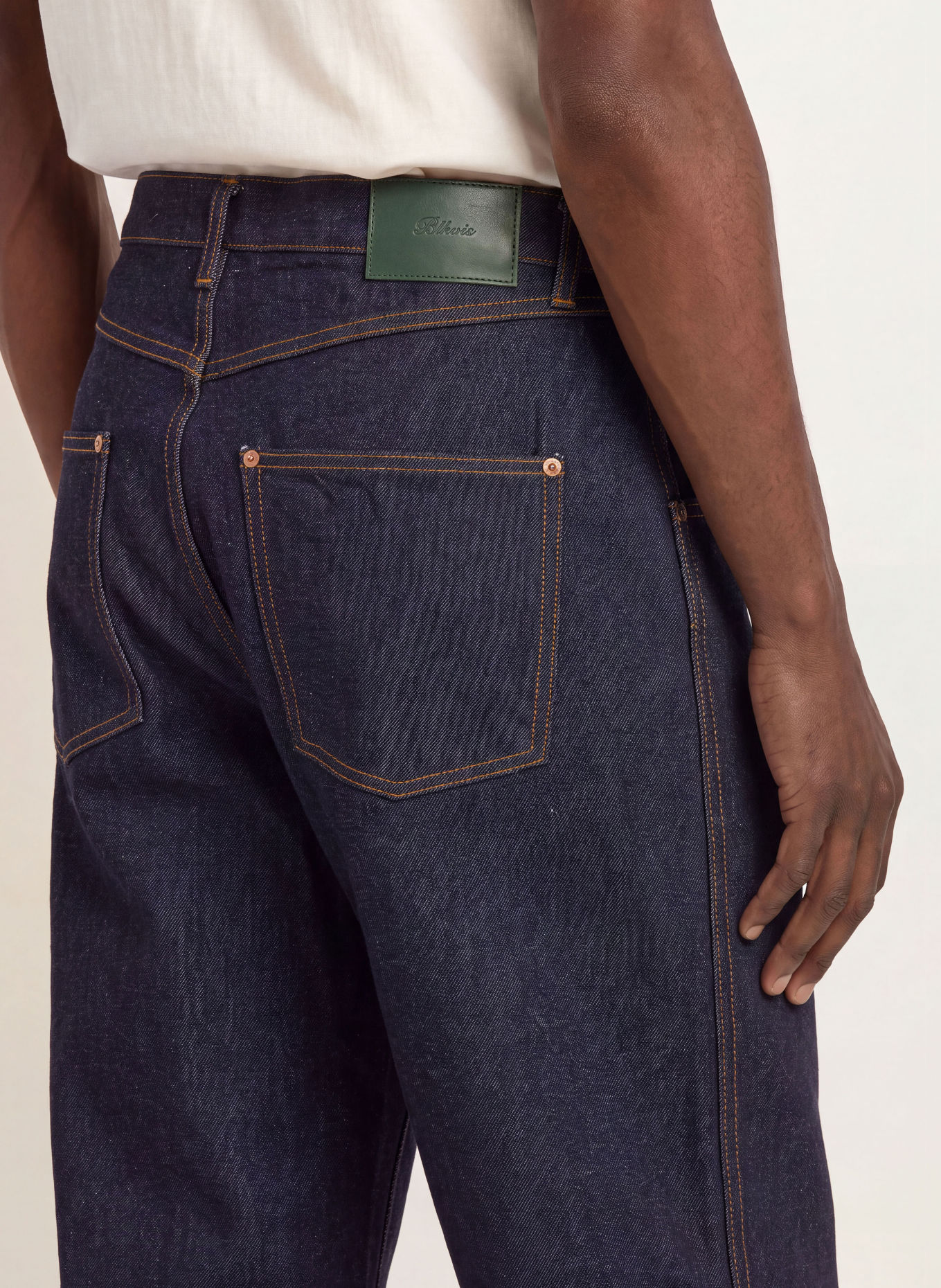 BLKVIS SELVEDGE Regular Fit Jeans: 9301 Dark Blue