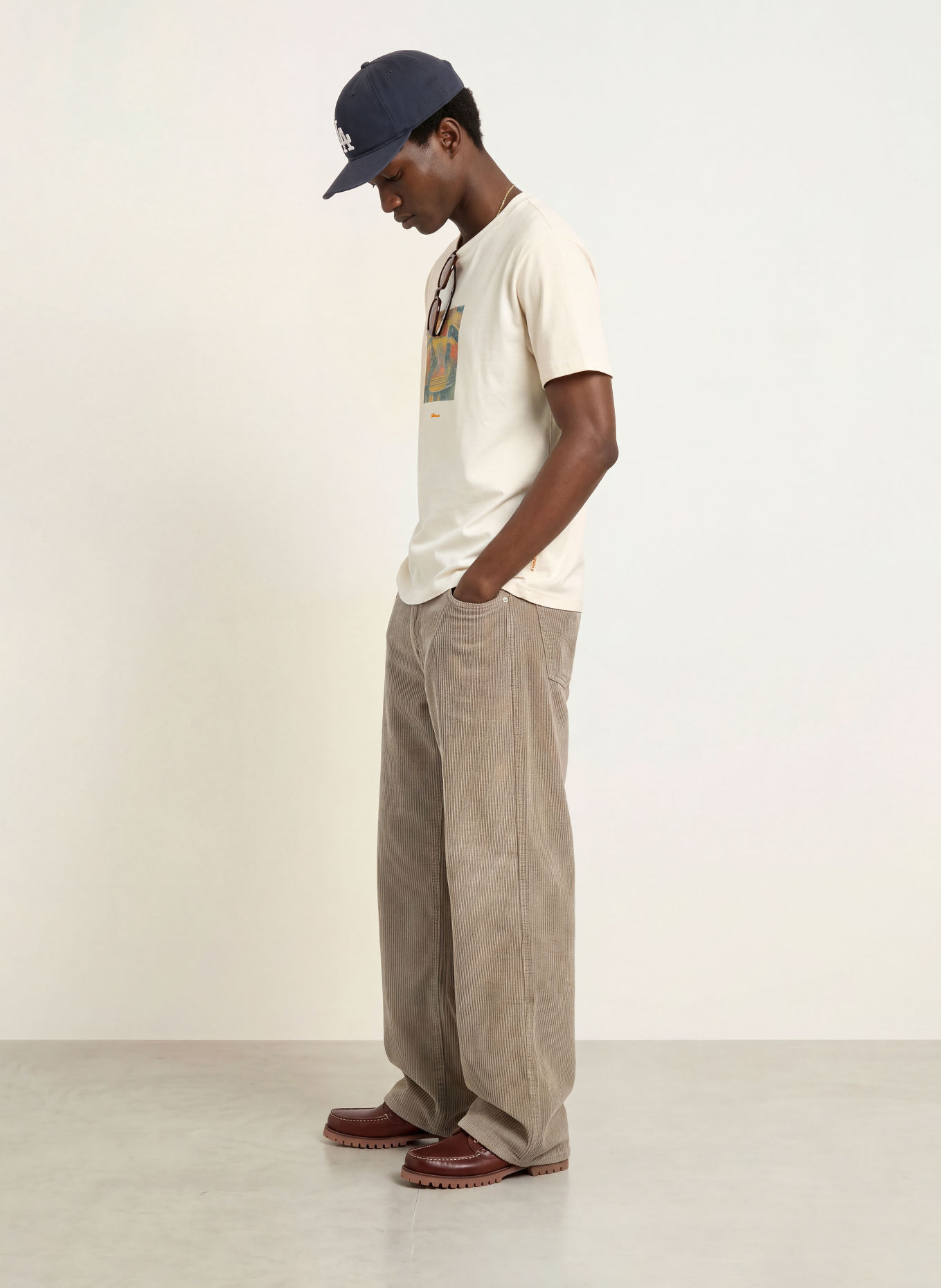 BLKVIS T-shirt DIGGIN CRATES: CRÈME / MARRON CLAIR / OLIVE