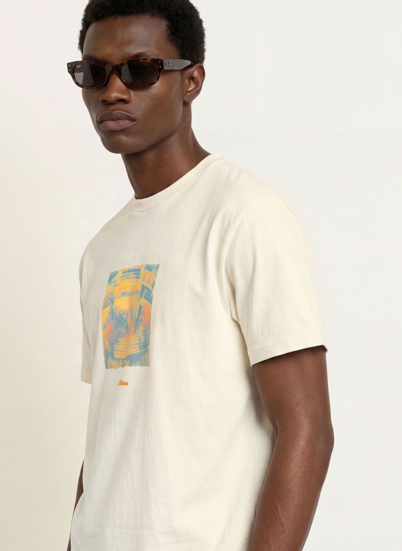 BLKVIS T-shirt DIGGIN CRATES: CRÈME / MARRON CLAIR / OLIVE