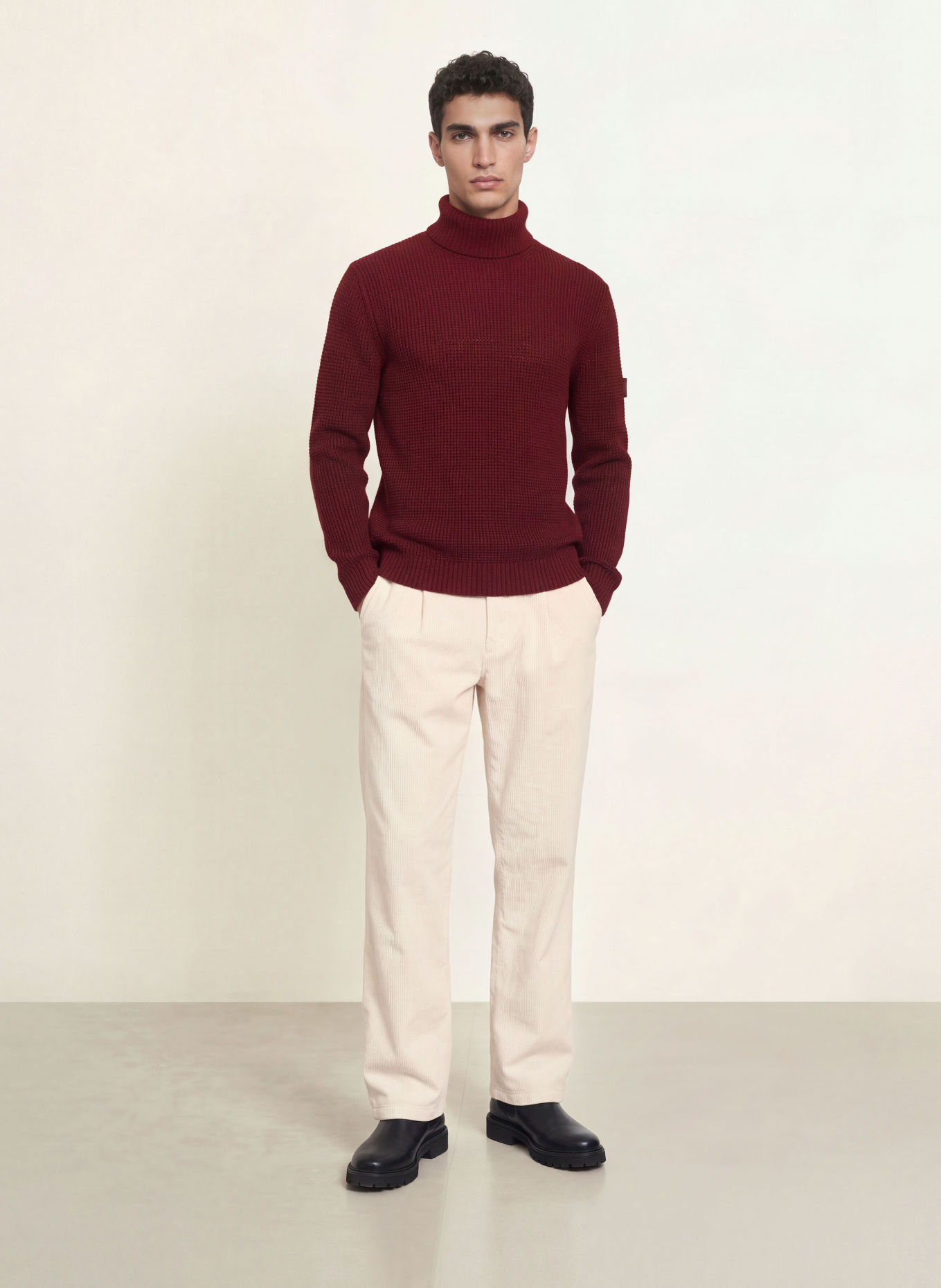 JOOP! JEANS Kordové kalhoty RAFAEL Regular Fit: BÉŽOVÁ