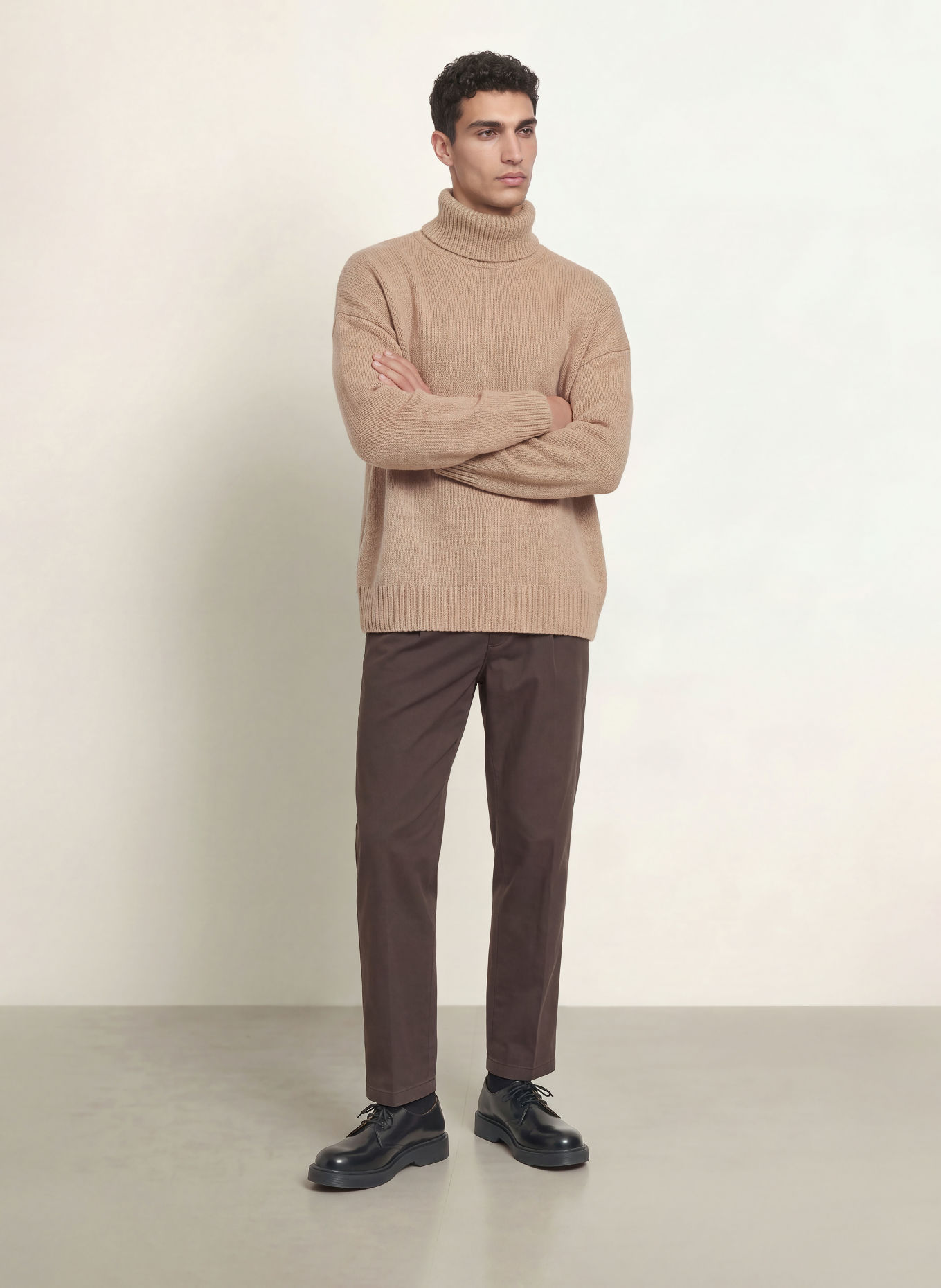 JOOP! JEANS LEAD Loose-Fit Chinos: DARK BROWN