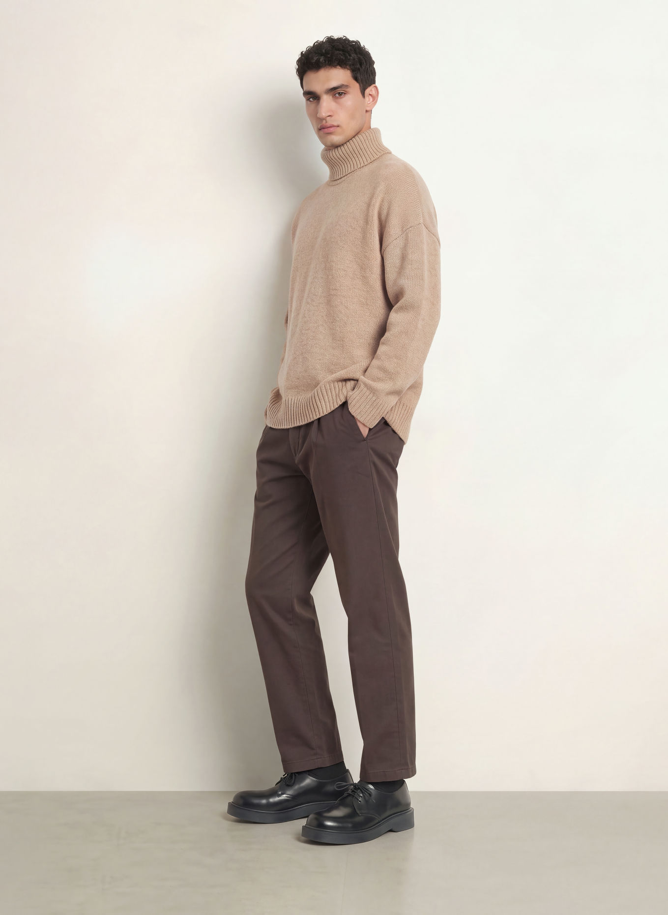 JOOP! JEANS LEAD Loose-Fit Chinos: DARK BROWN