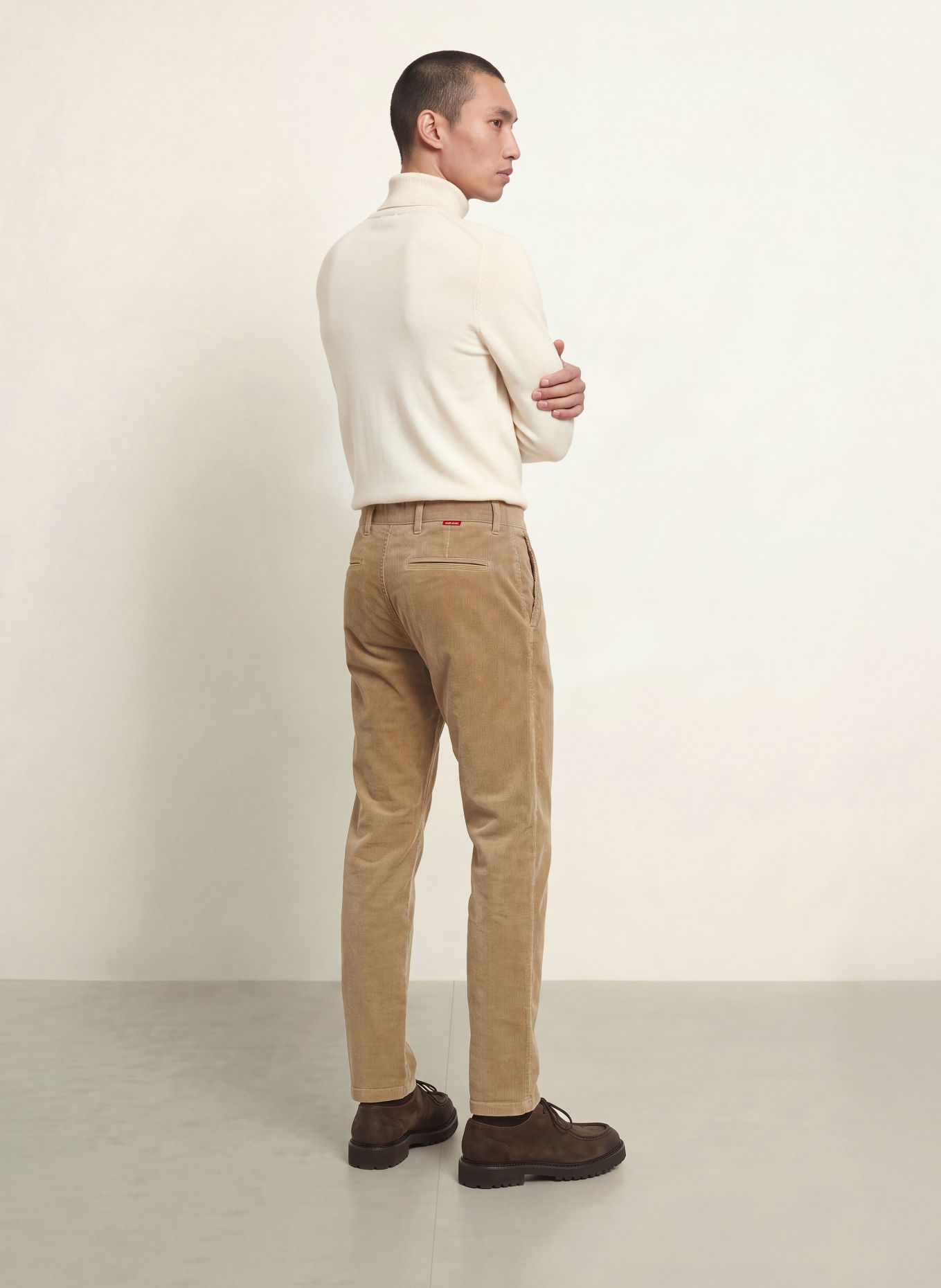 JOOP! JEANS MATTHEW Modern Fit Cord Chino: BEIGE