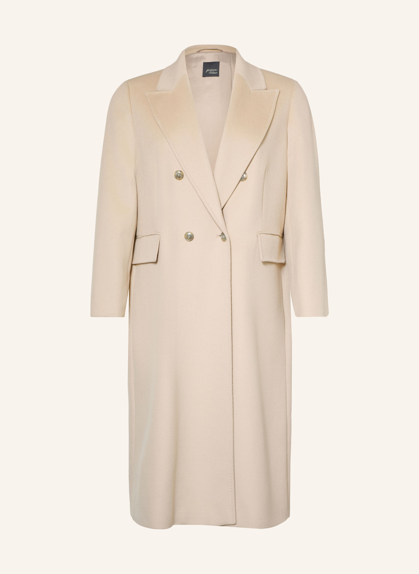 PERSONA MARINA RINALDI ONIRICA Wool coat: LIGHT BROWN