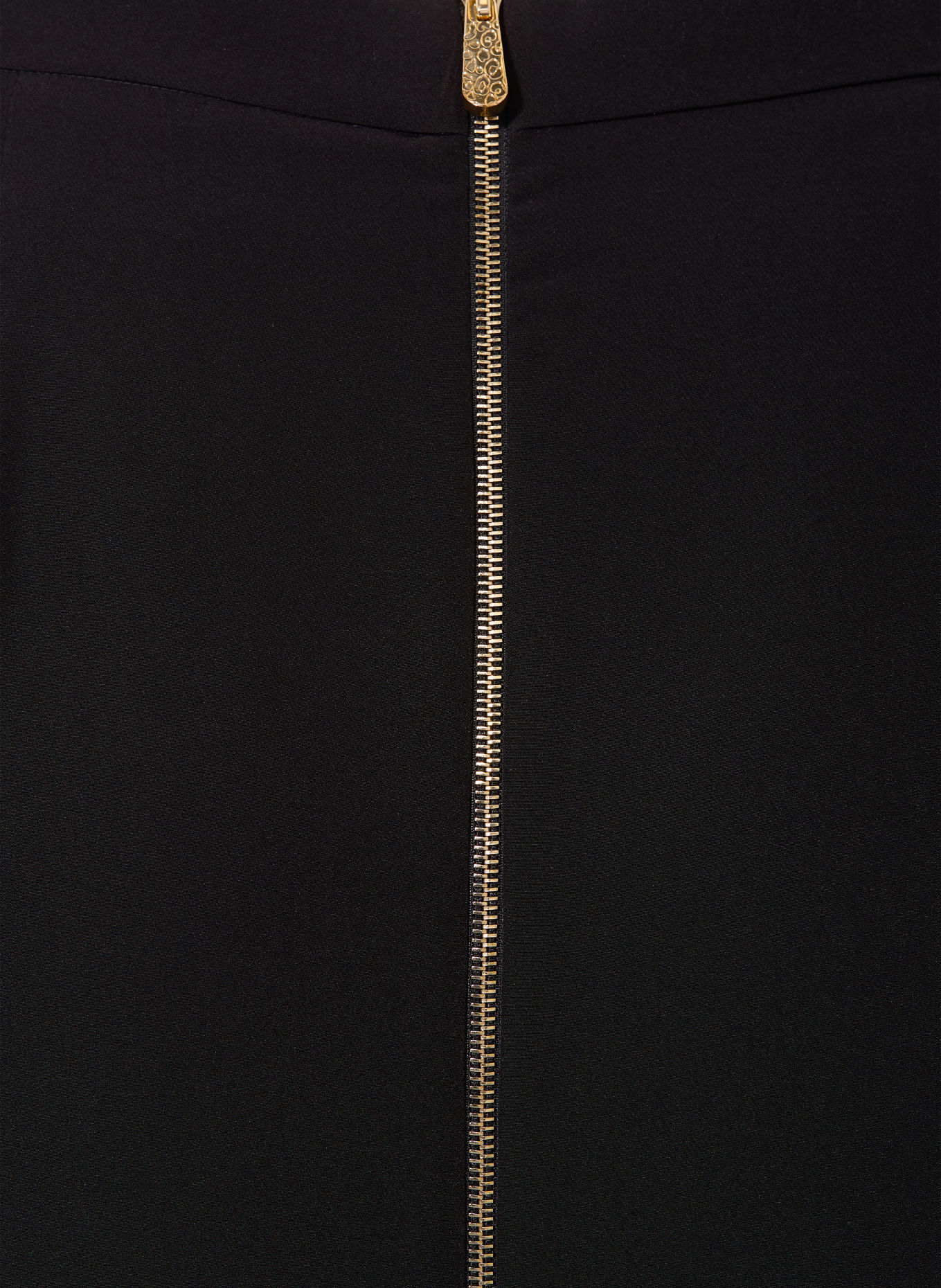 PERSONA MARINA RINALDI Skirt PMRLAPPOLE: BLACK / GOLD