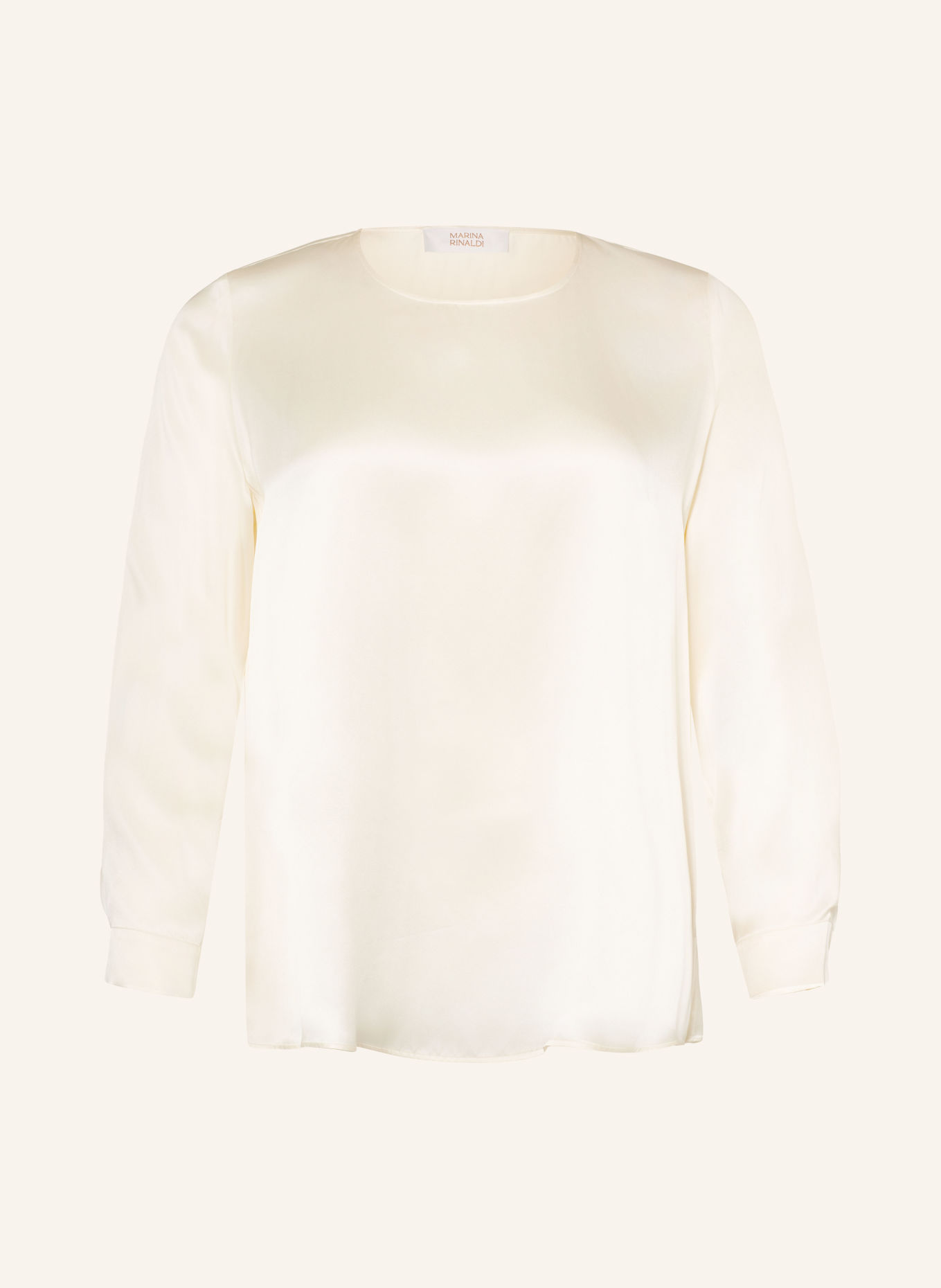 MARINA RINALDI MRVARGENTO Silk Shirt Blouse: ECRU