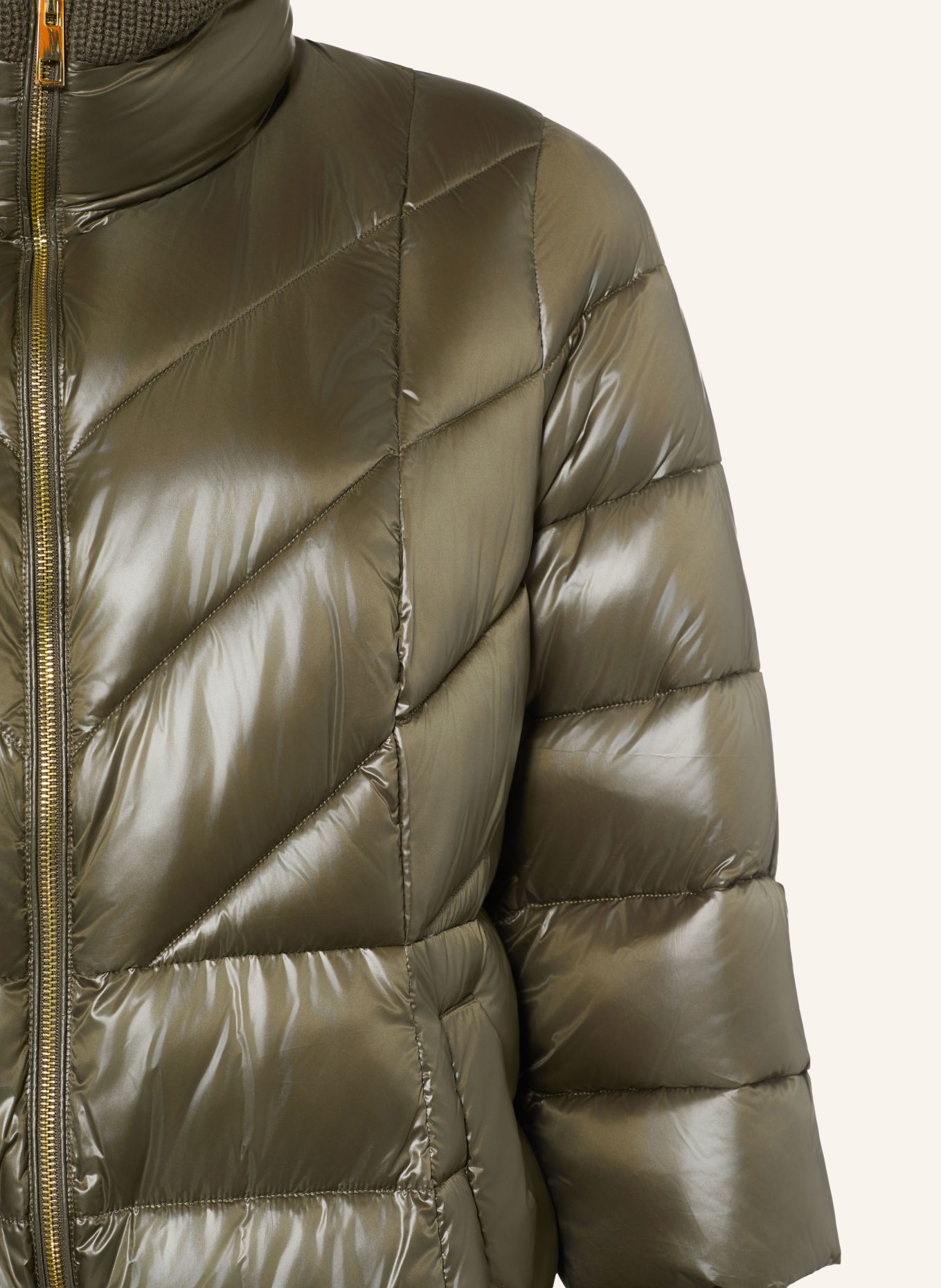 MARINA RINALDI Quilted coat MRSRENNA: OLIVE