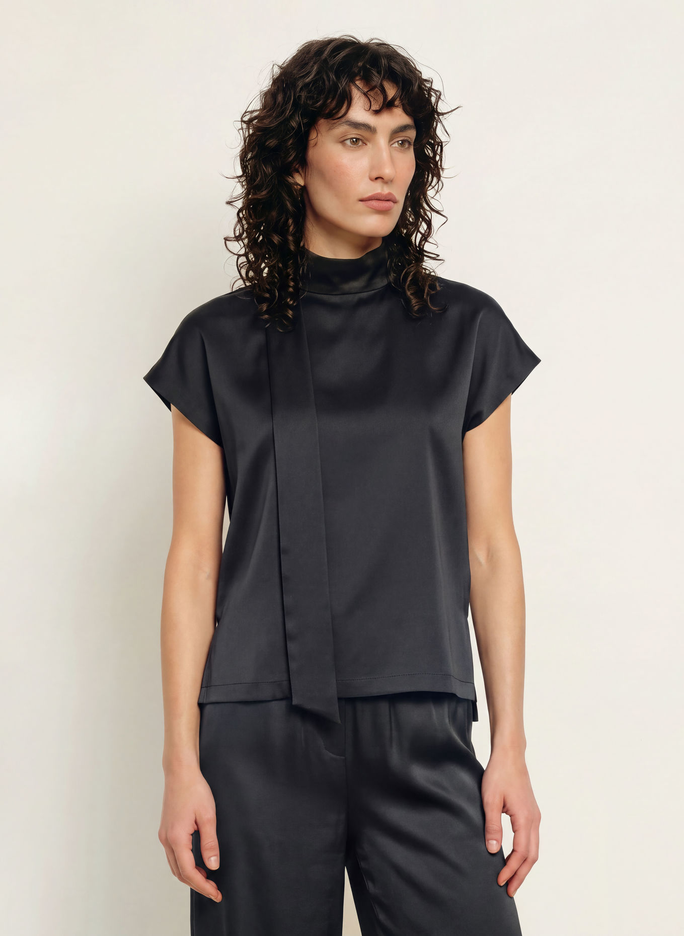 HUGO CANELI Shirt blouse: BLACK