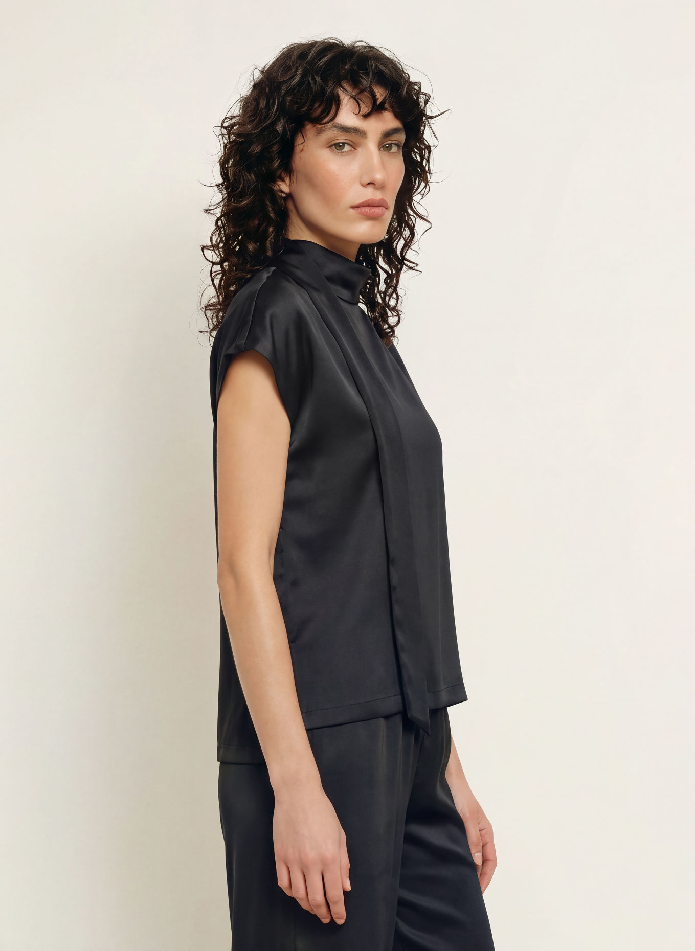 HUGO CANELI Shirt blouse: BLACK