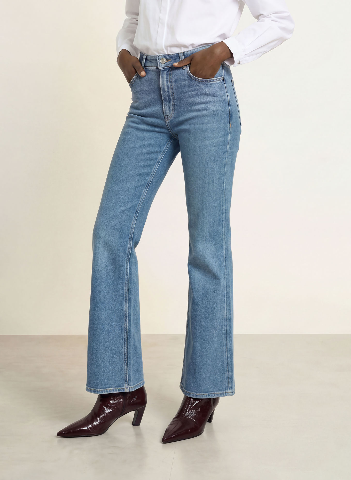 HUGO Bootcut Jeans GORINNE: 437 BRIGHT BLUE