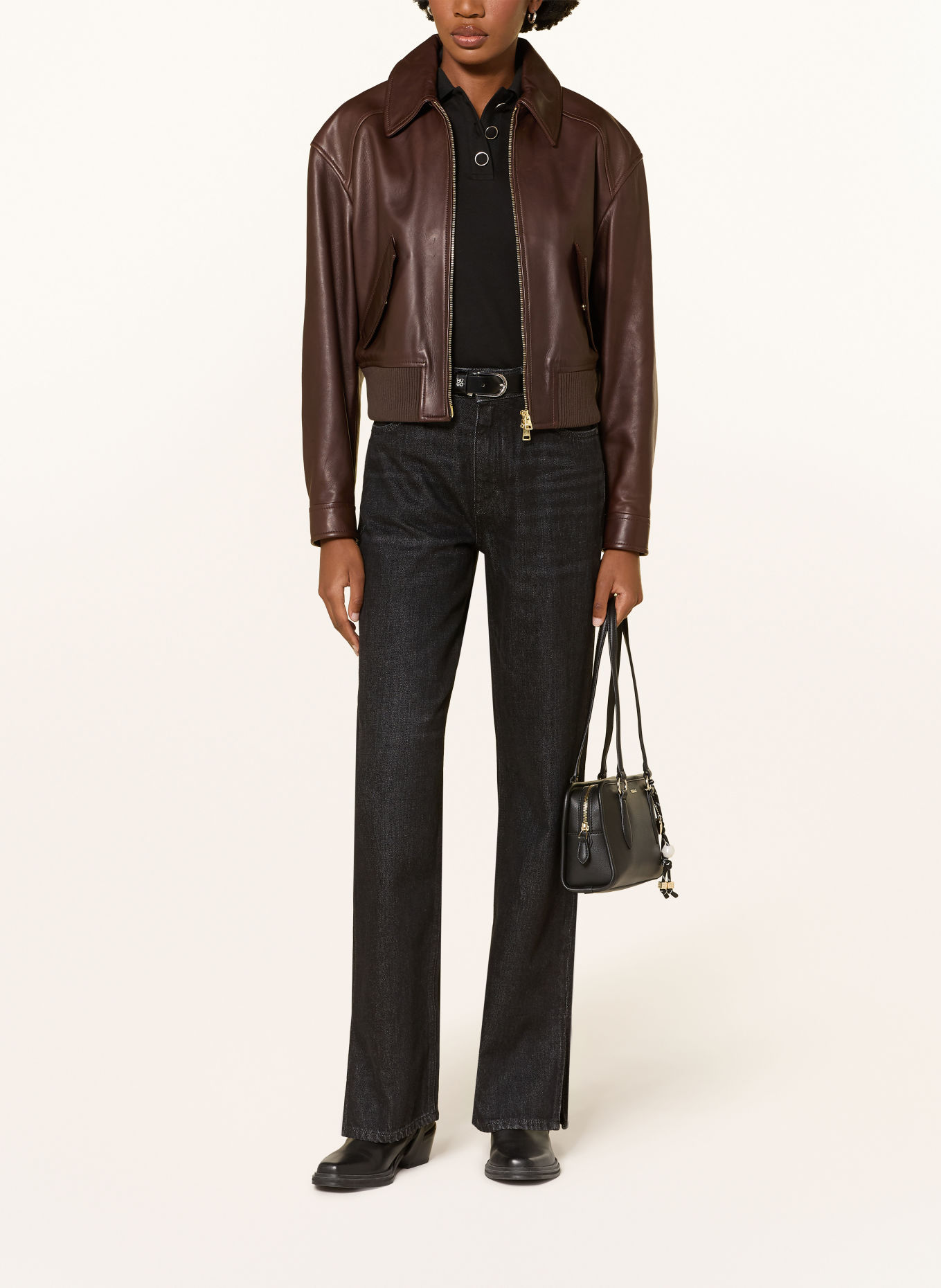 HUGO Straight Jeans GILISSI: 015 CHARCOAL