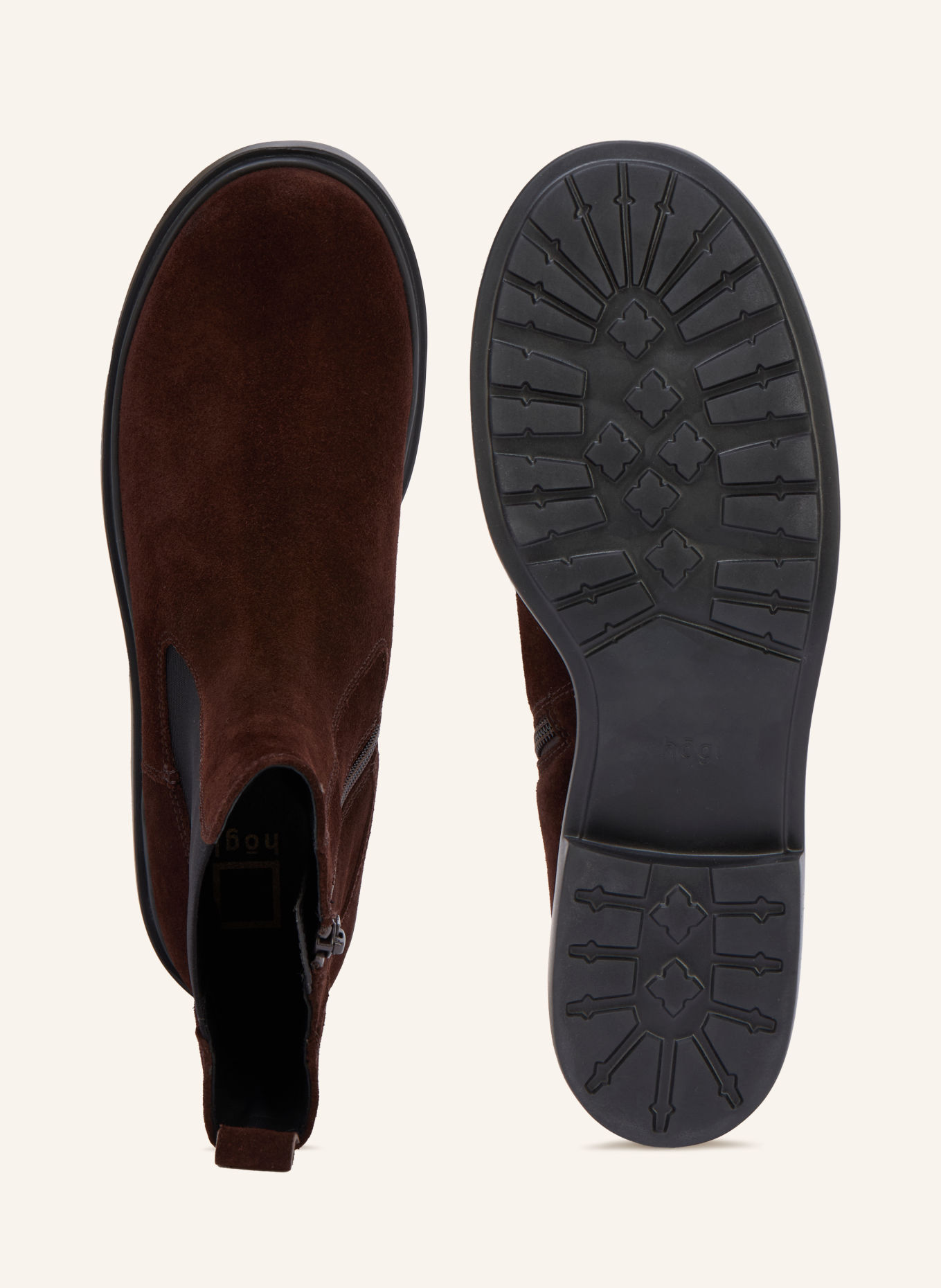 Högl Chelsea-Boots: DUNKELBRAUN / SCHWARZ