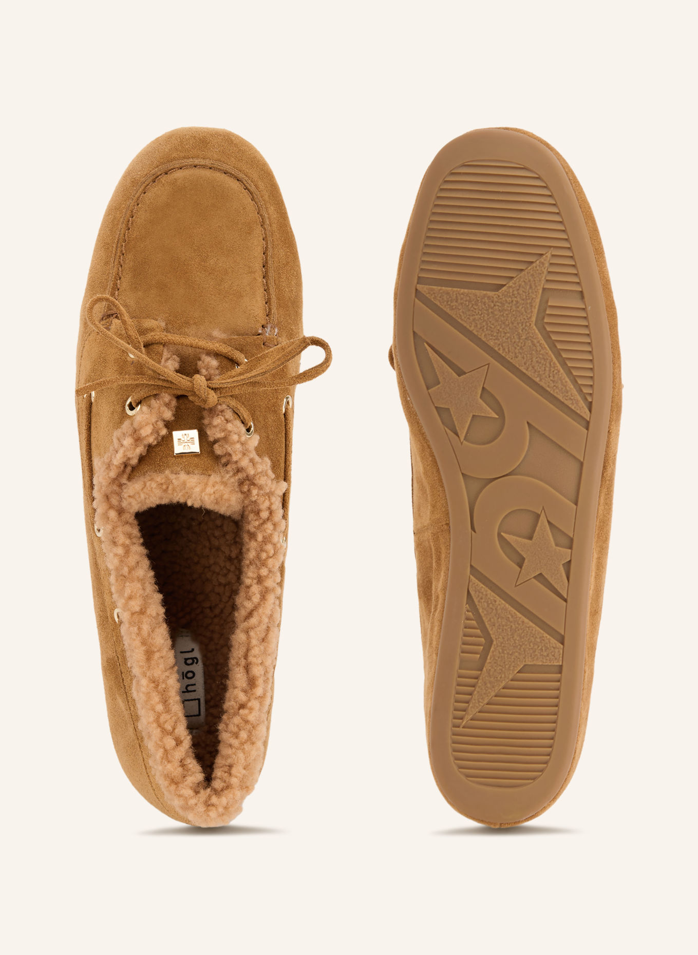 Högl Boat shoes: CAMEL / GOLD