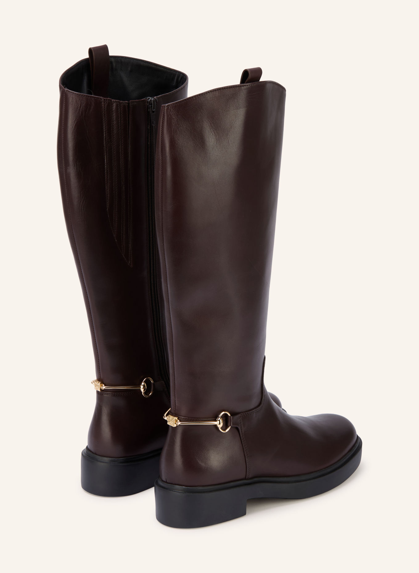Högl Stiefel: DUNKELBRAUN / GOLD