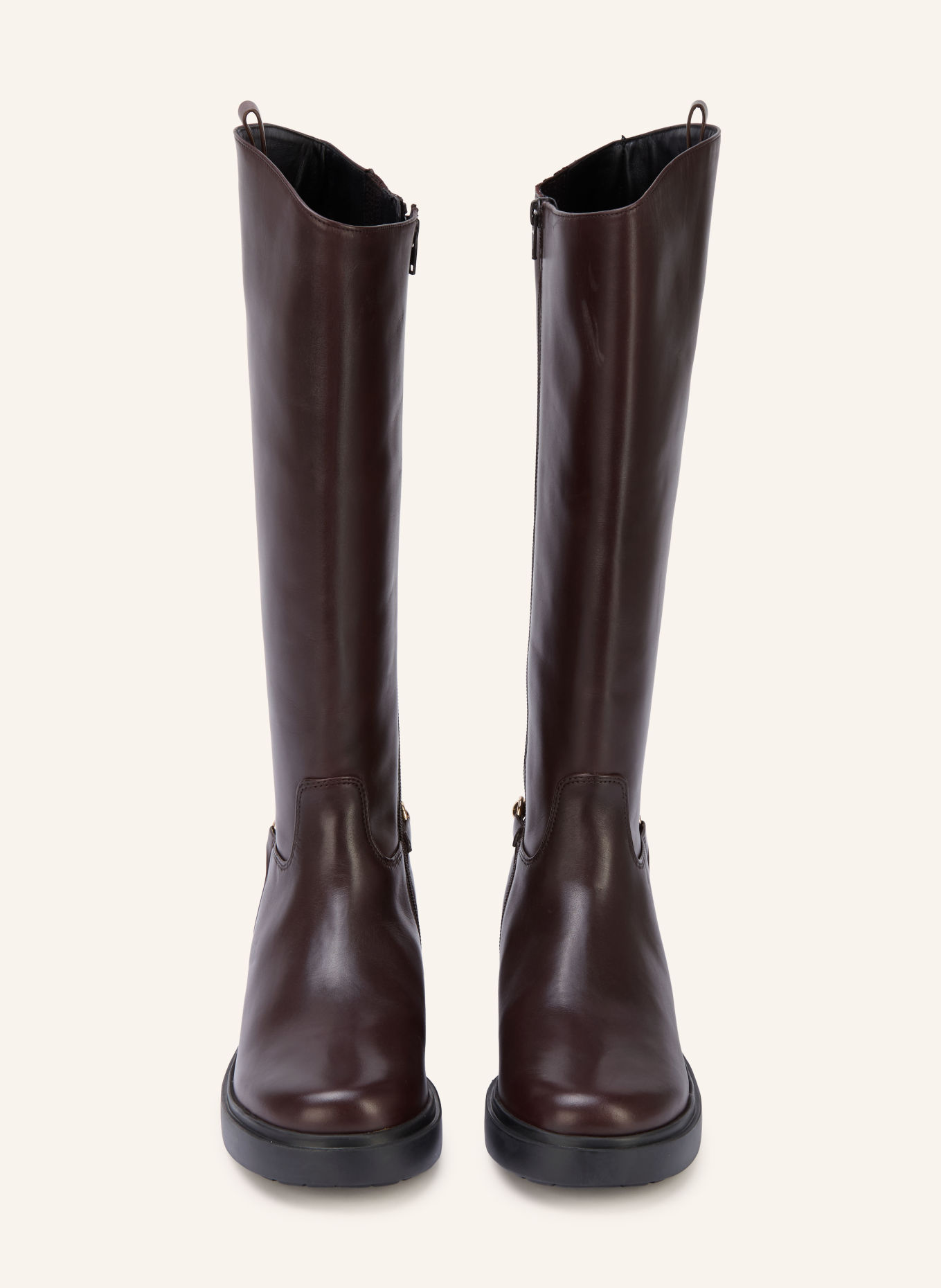Högl Stiefel: DUNKELBRAUN / GOLD