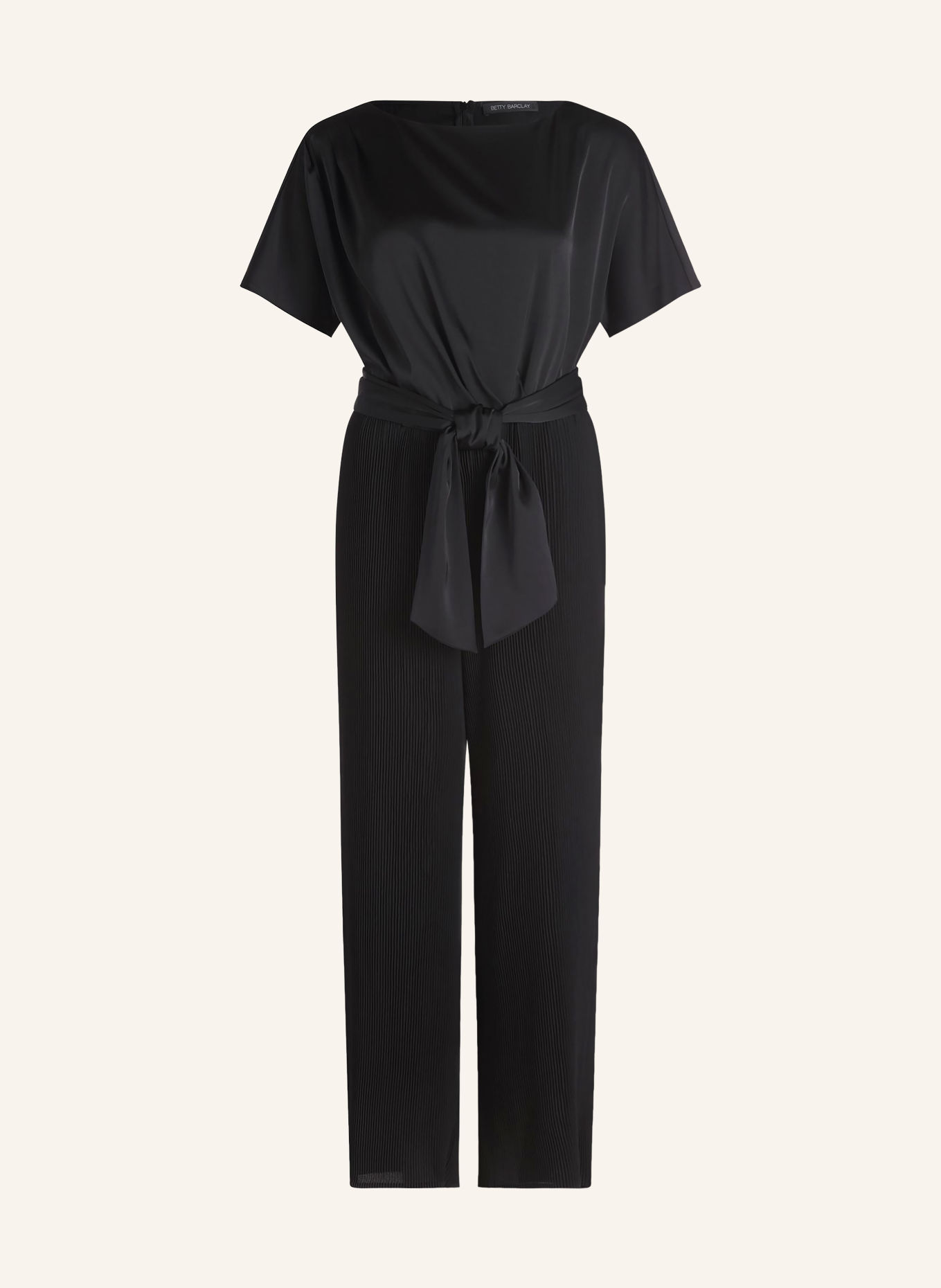 Betty Barclay Pleated Jumpsuit: BLACK