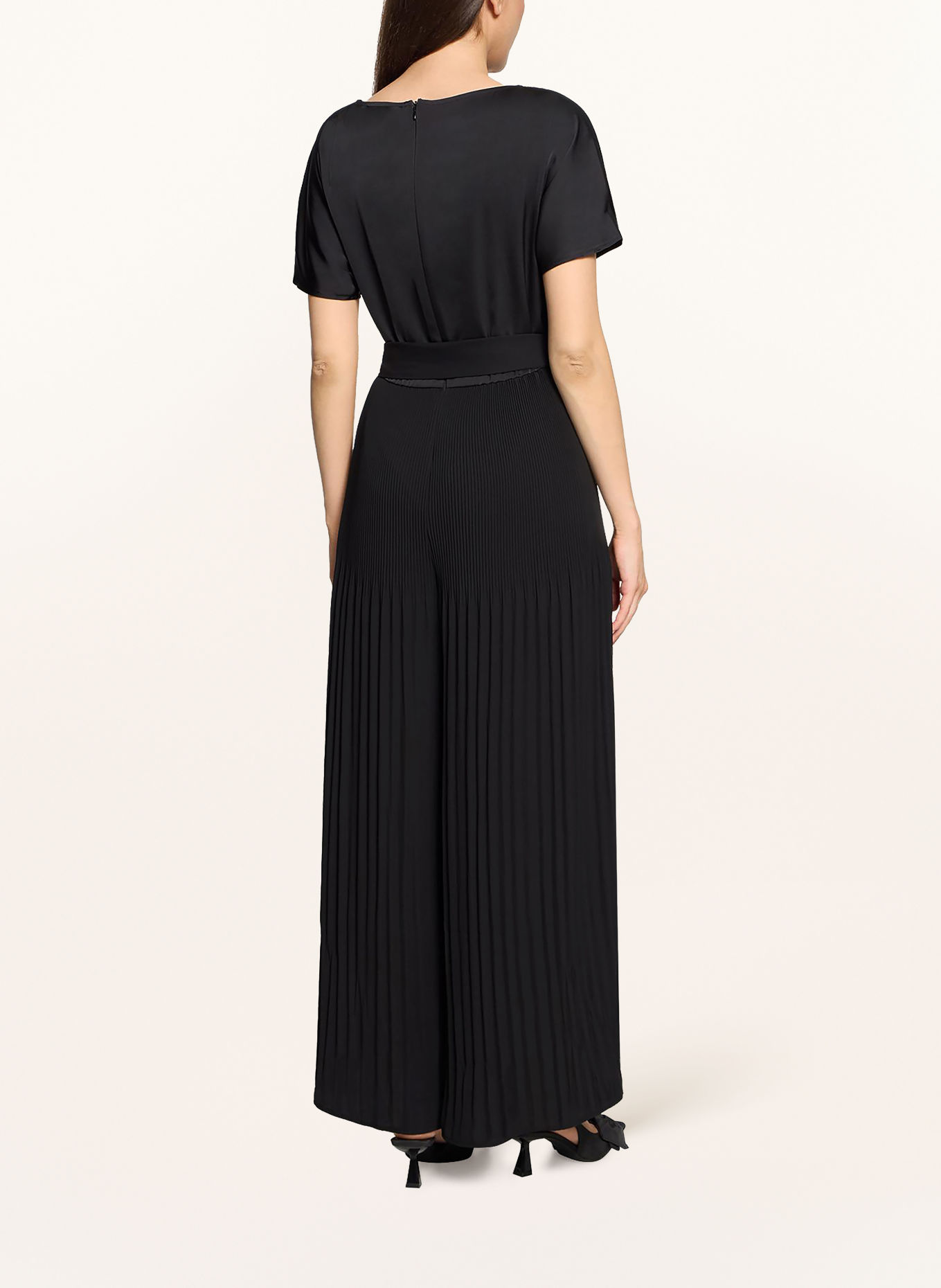 Betty Barclay Pleated Jumpsuit: BLACK