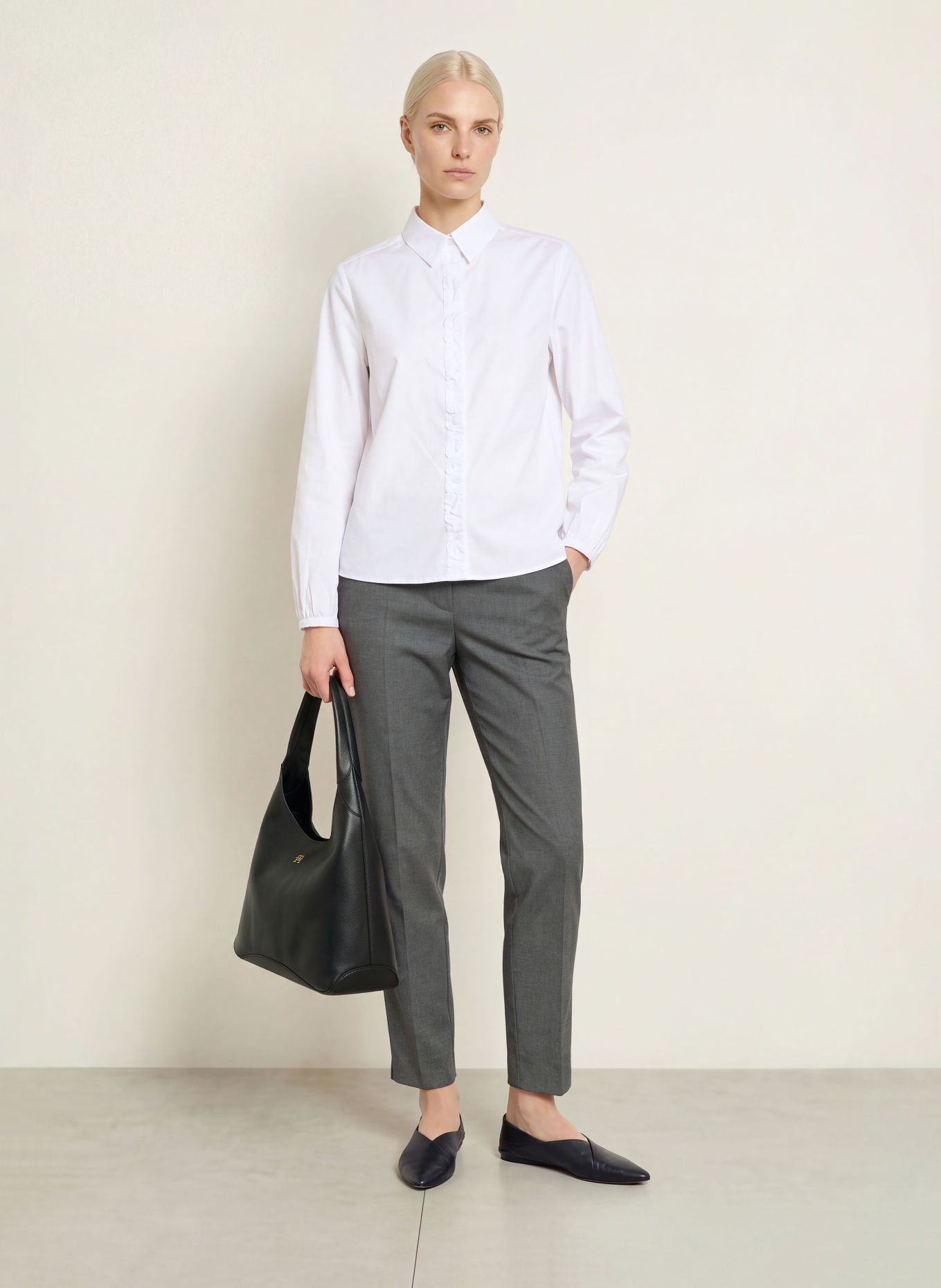 Betty Barclay Trousers: GRAY
