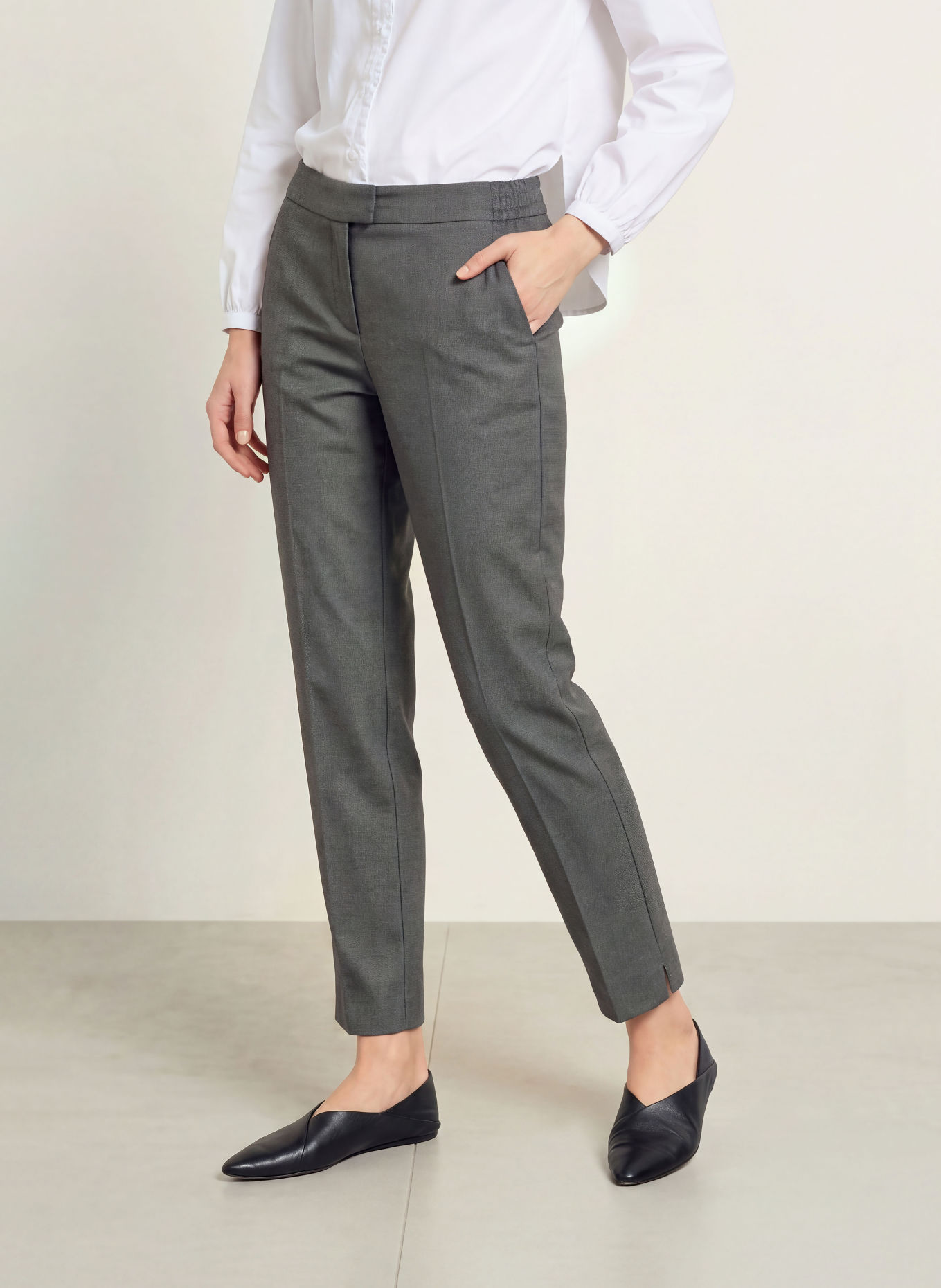 Betty Barclay Trousers: GRAY