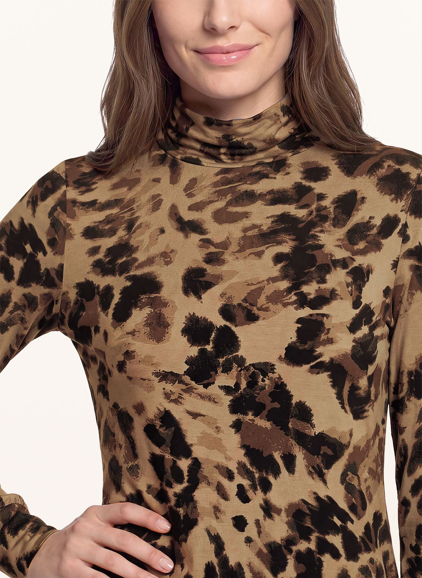 Betty Barclay Longsleeve: LICHTBRUIN / BRUIN / ZWART