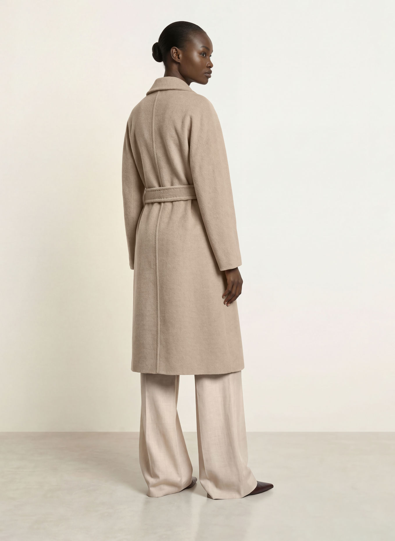 Max Mara STUDIO Kappa GIORNO i alpacka: BEIGE