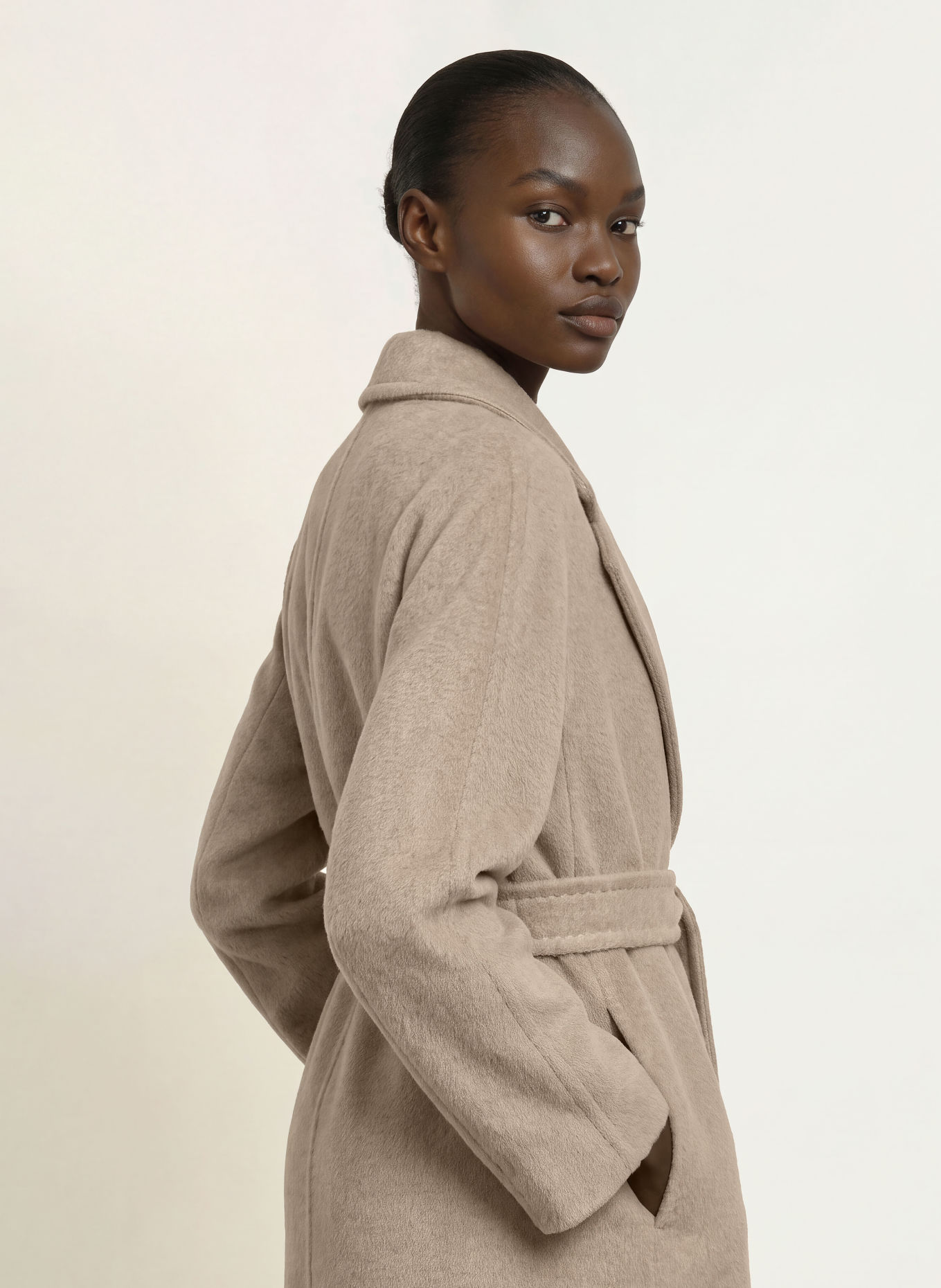 Max Mara STUDIO Kappa GIORNO i alpacka: BEIGE