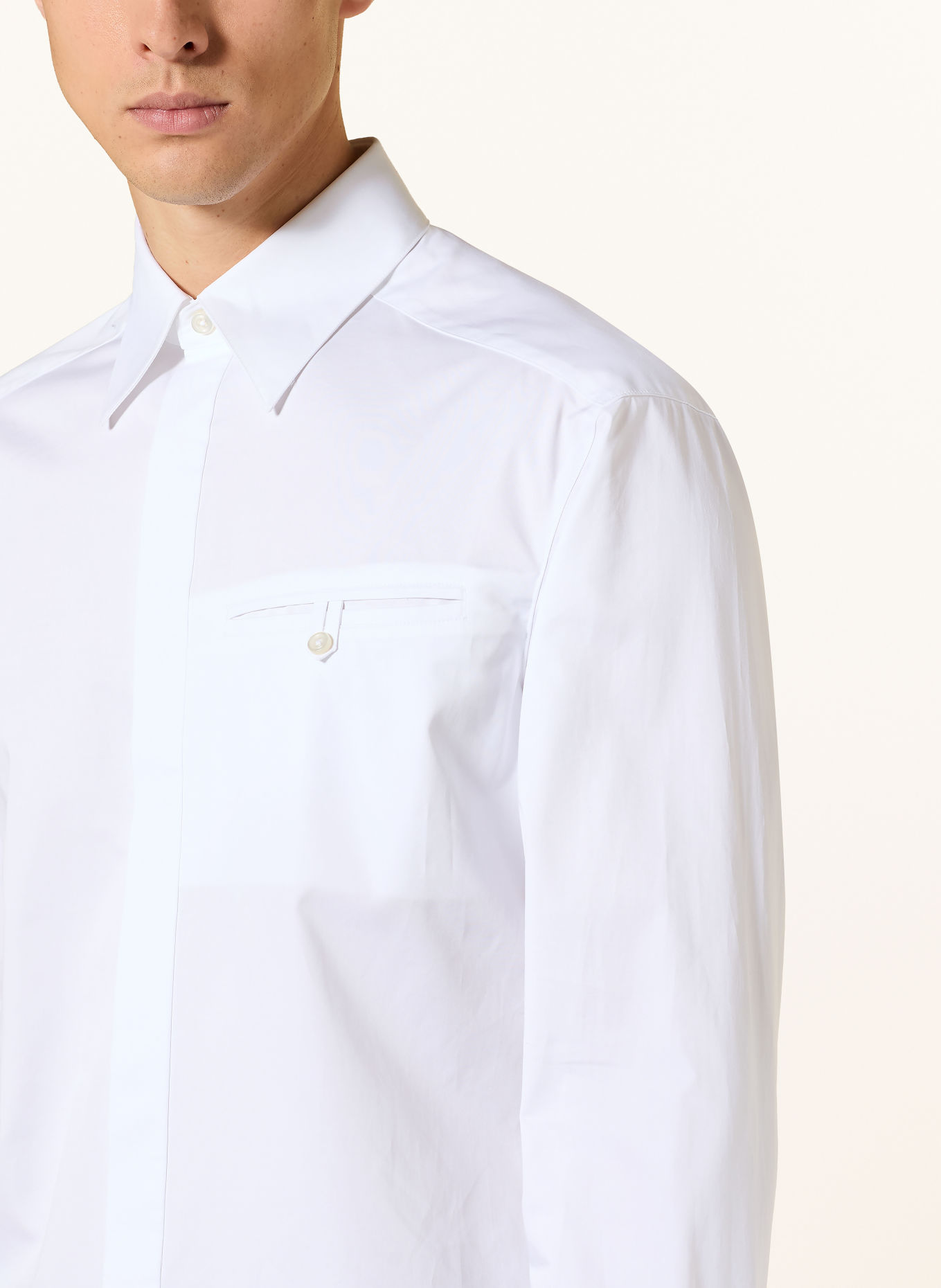 HUGO Chemise EXTO Comfort Fit: BLANC