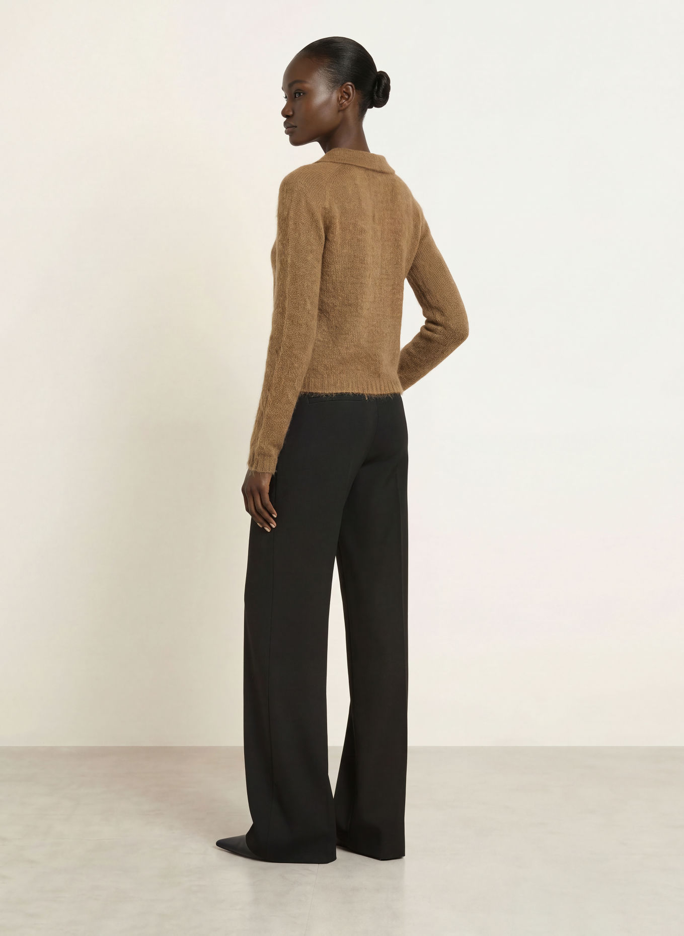 Max Mara STUDIO FEBE Sweater with Mohair: BROWN