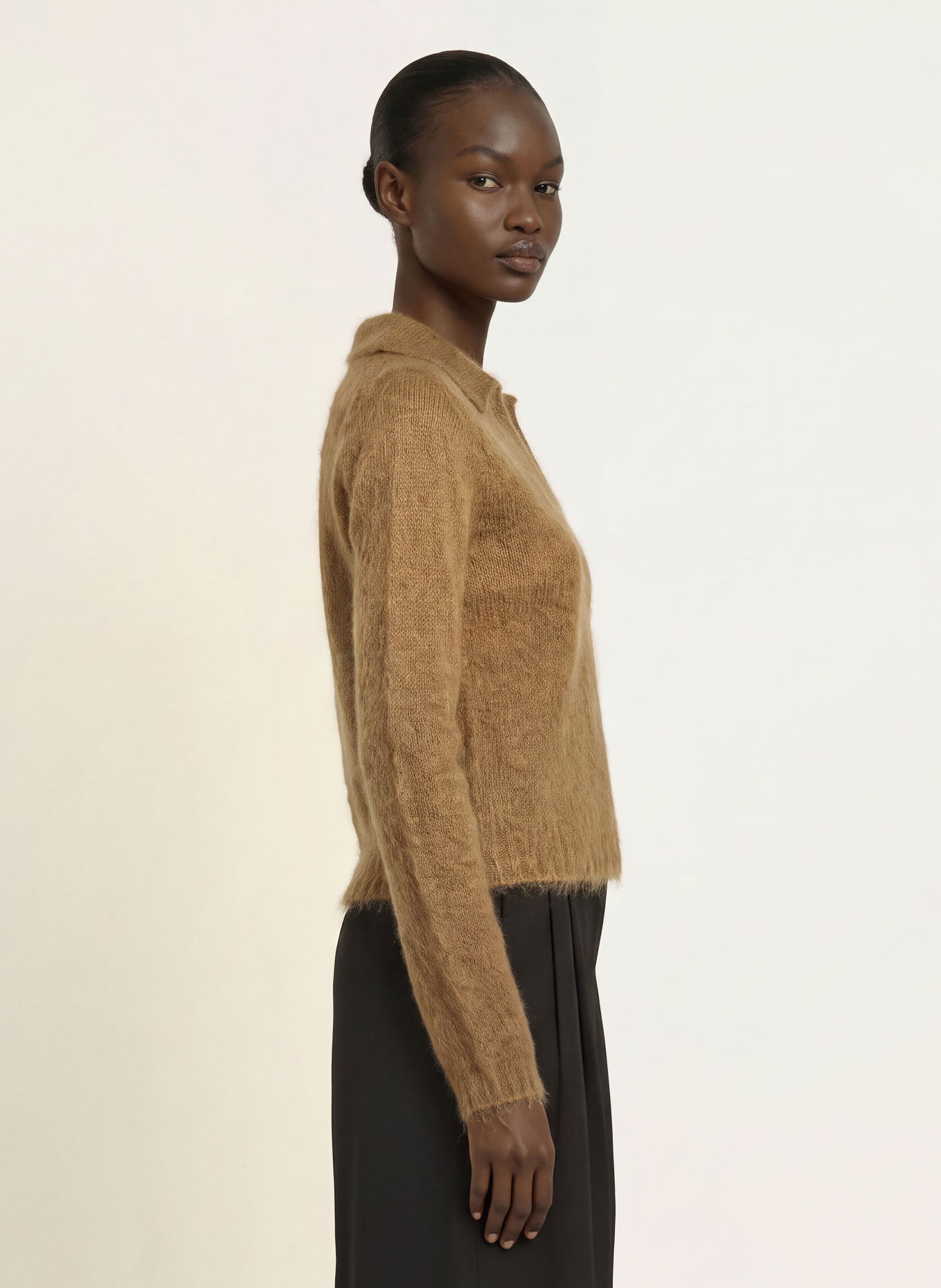 Max Mara STUDIO FEBE Sweater with Mohair: BROWN