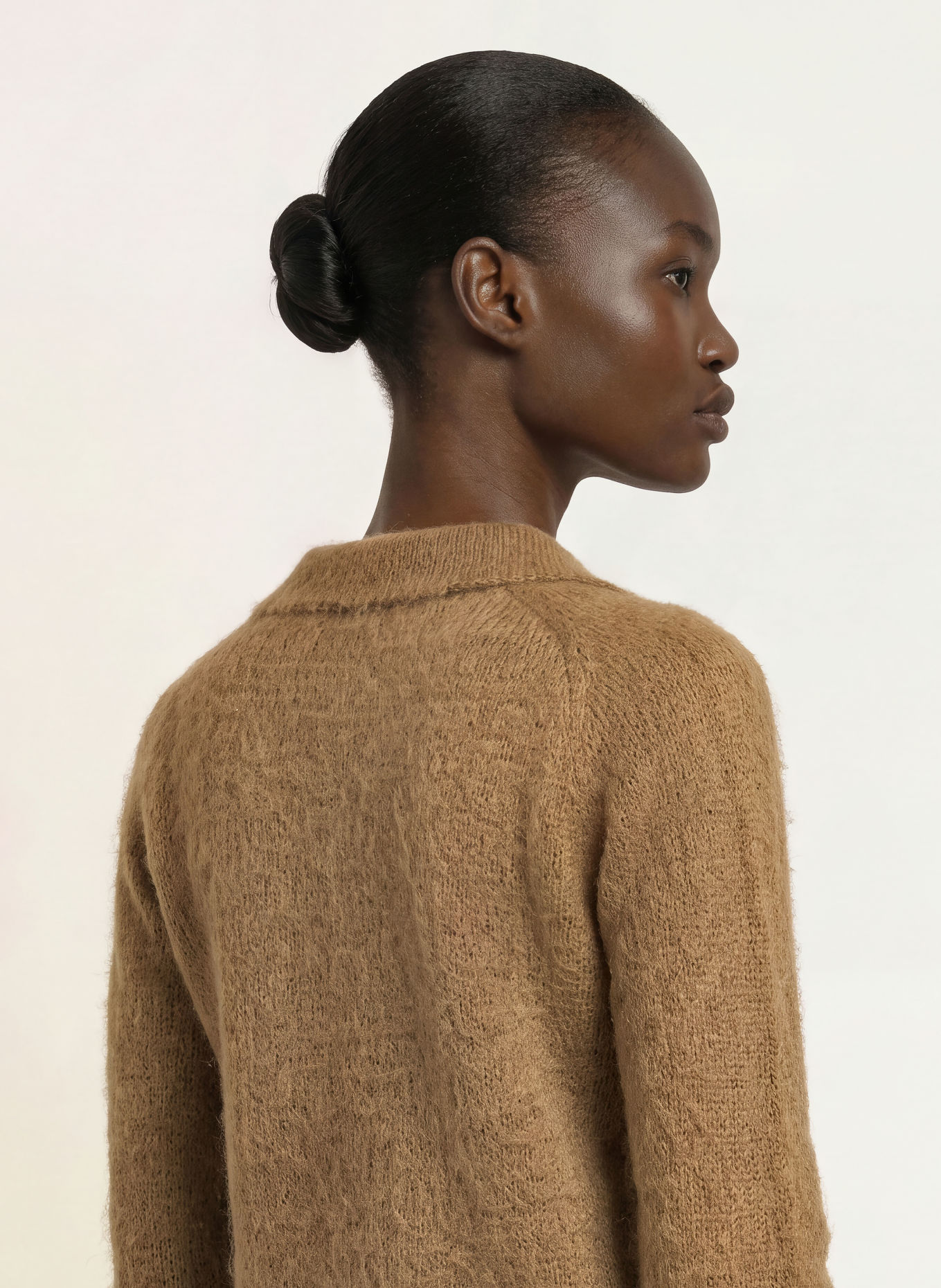 Max Mara STUDIO FEBE Sweater with Mohair: BROWN