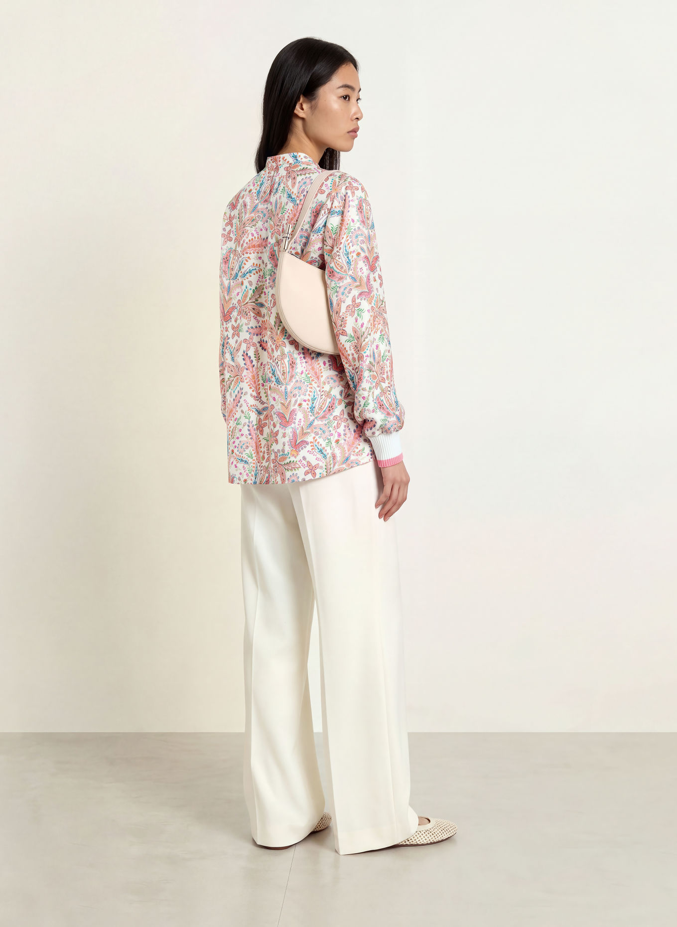 Emily VAN DEN BERGH Blouse: CREAM / PINK / GREEN