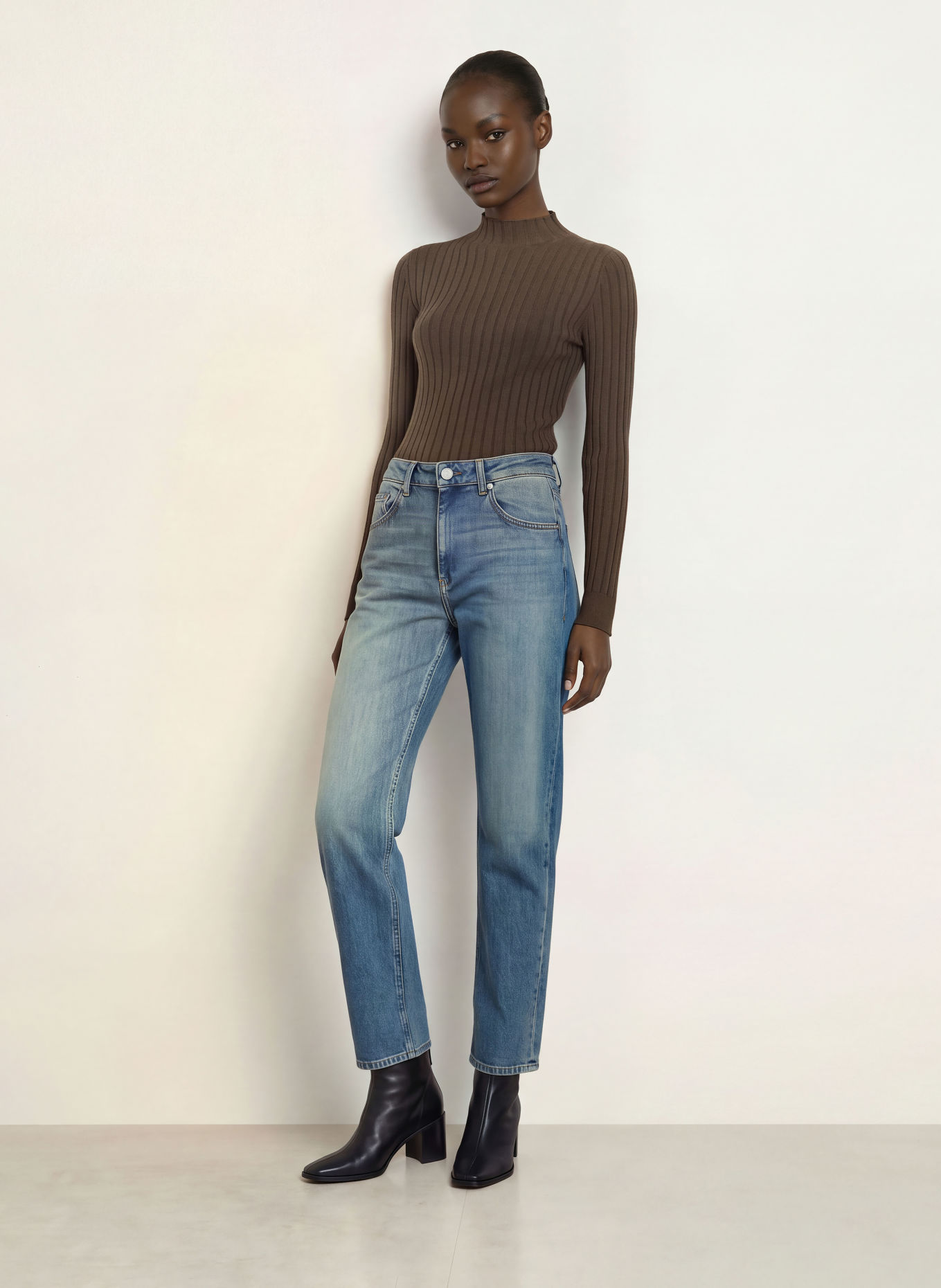 PESERICO Pullover: DUNKELBRAUN