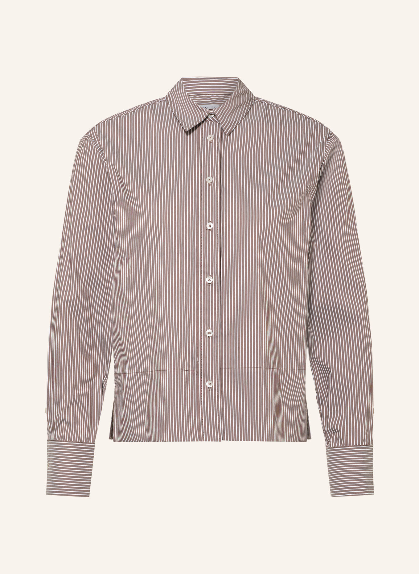 Emily VAN DEN BERGH Hemdbluse: BRAUN / WEISS