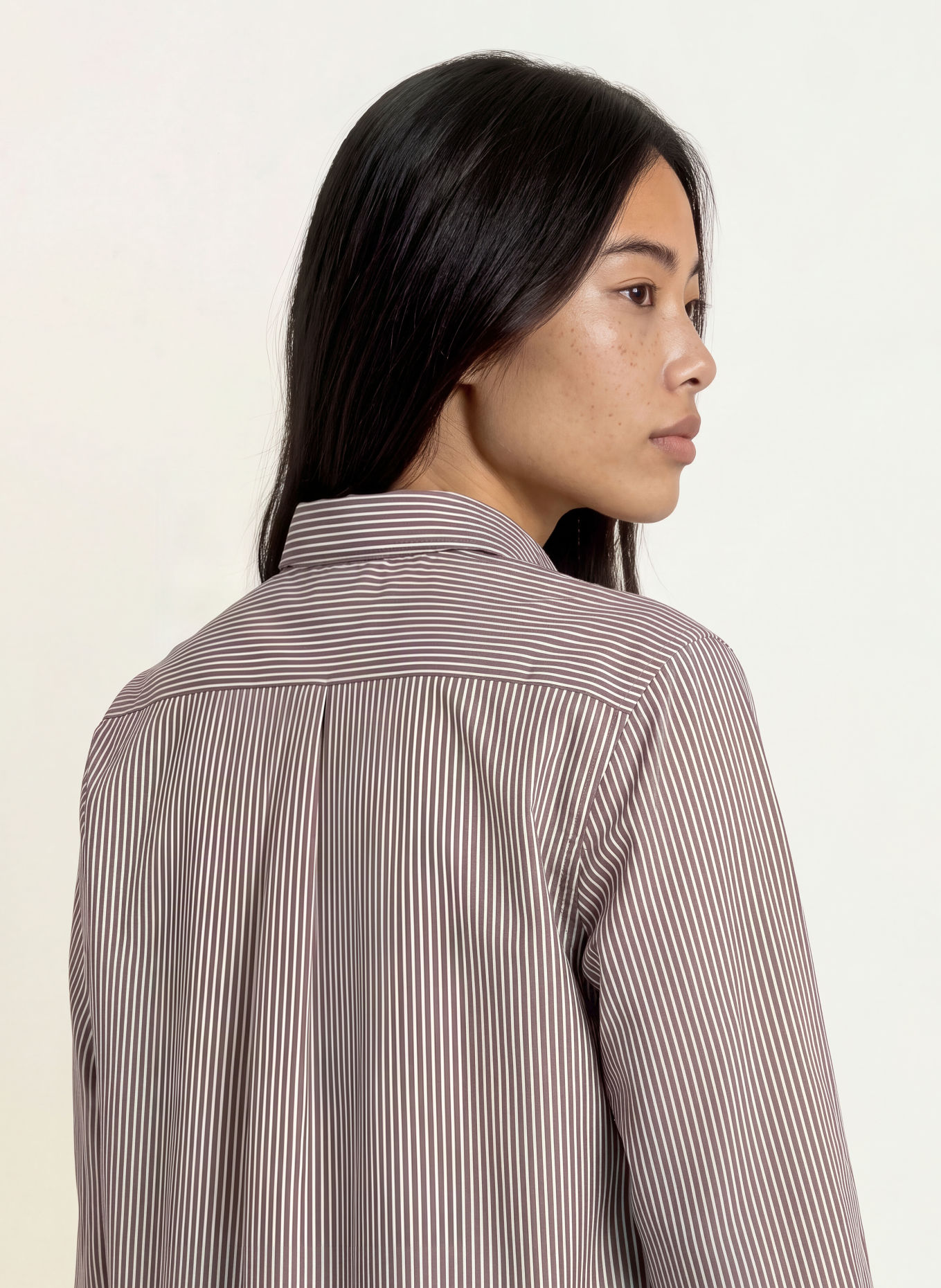 Emily VAN DEN BERGH Hemdbluse: BRAUN / WEISS