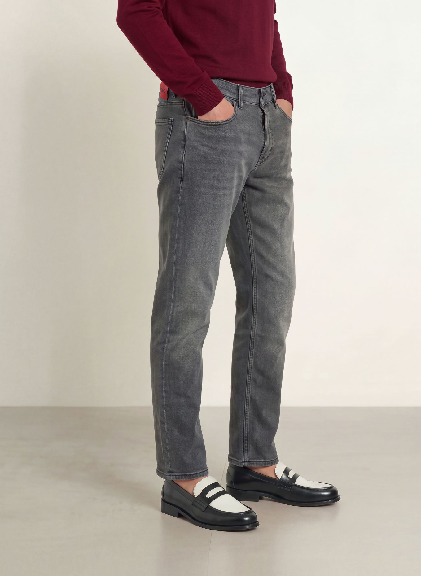HUGO Blugi HUGO 634, croială extra slim: 031 MEDIUM GREY
