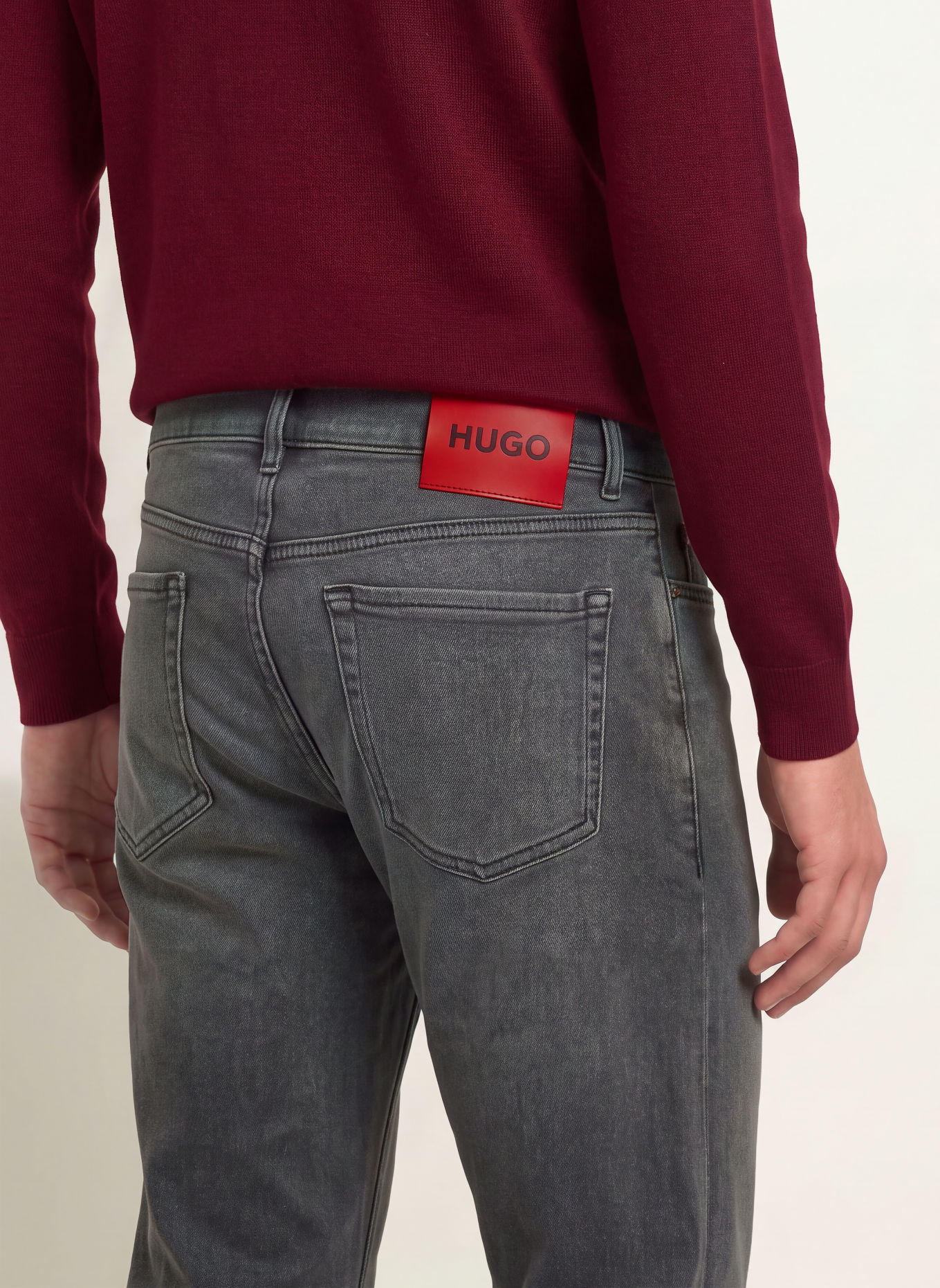 HUGO Blugi HUGO 634, croială extra slim: 031 MEDIUM GREY