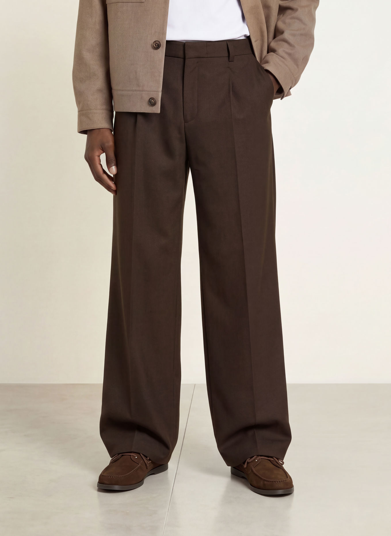 HUGO Chinos TARI Regular Fit: MÖRKBRUN
