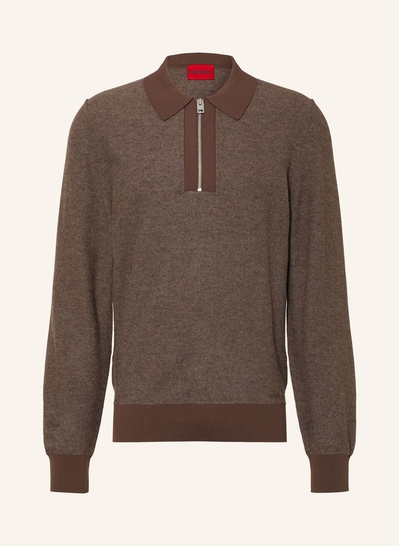 HUGO SOLONIN Sweater: BROWN / DARK BROWN