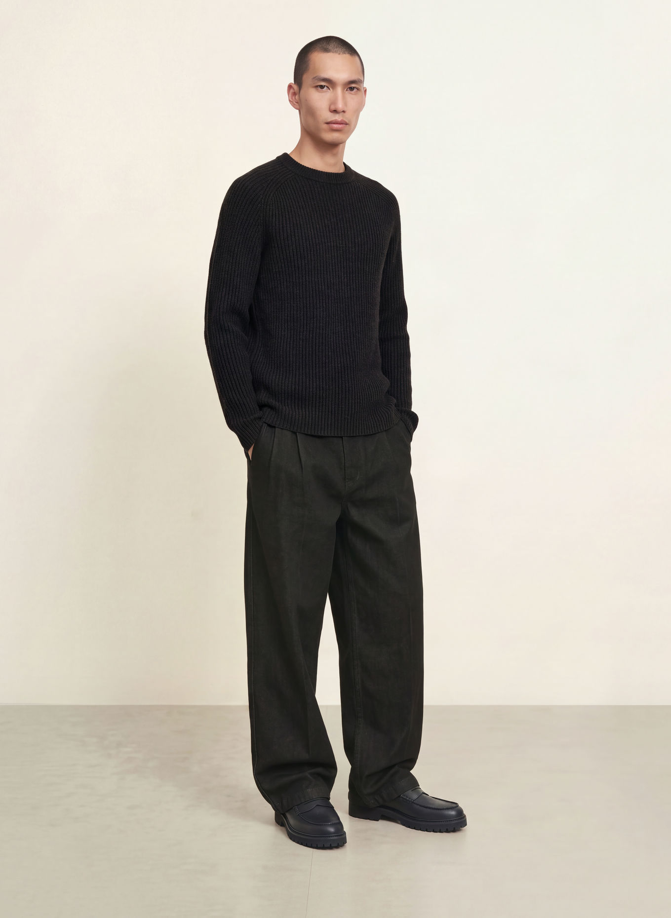 HUGO Pullover SAN CALEB: SCHWARZ