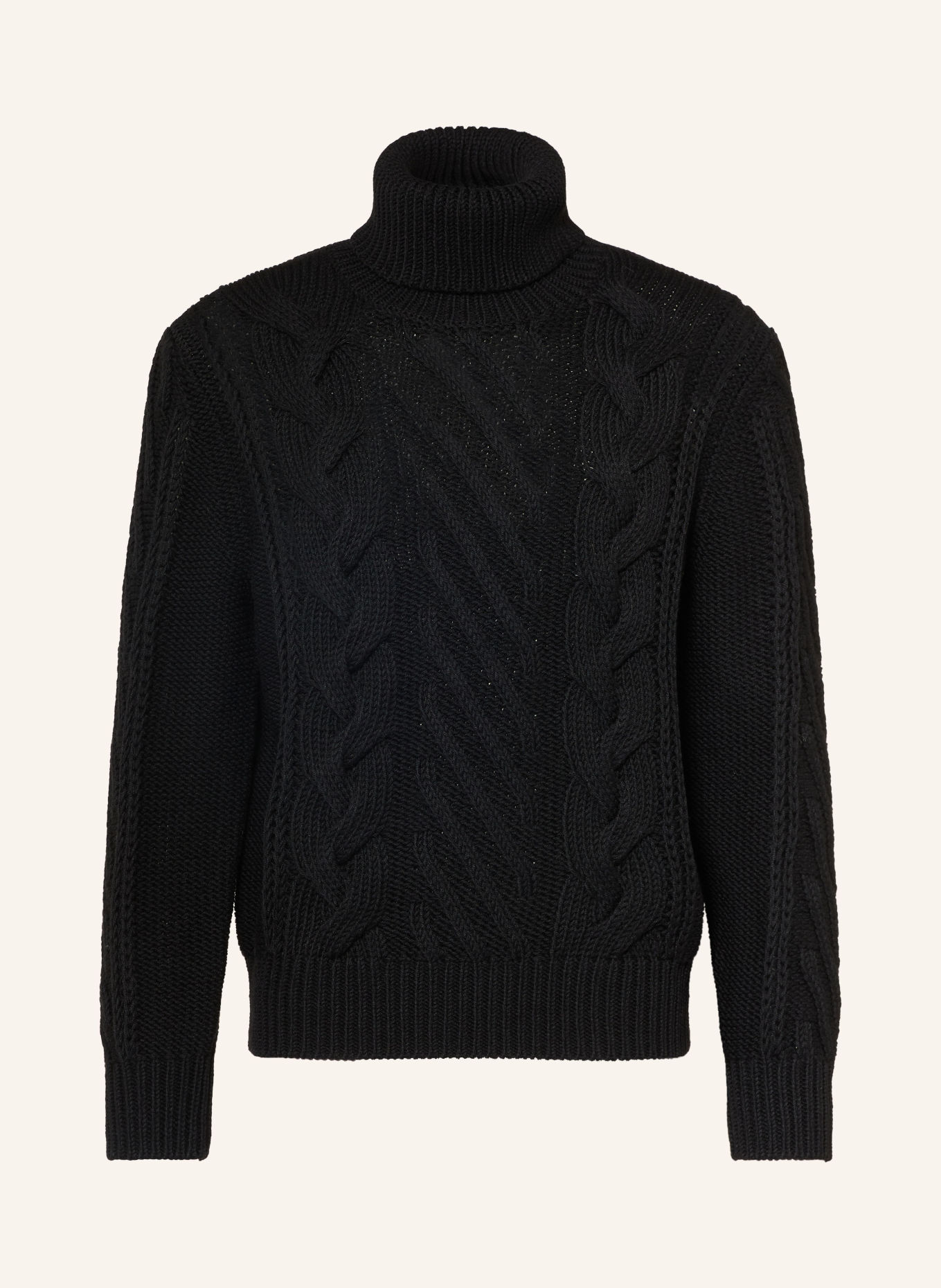 HUGO SCANLON Turtleneck sweater: BLACK
